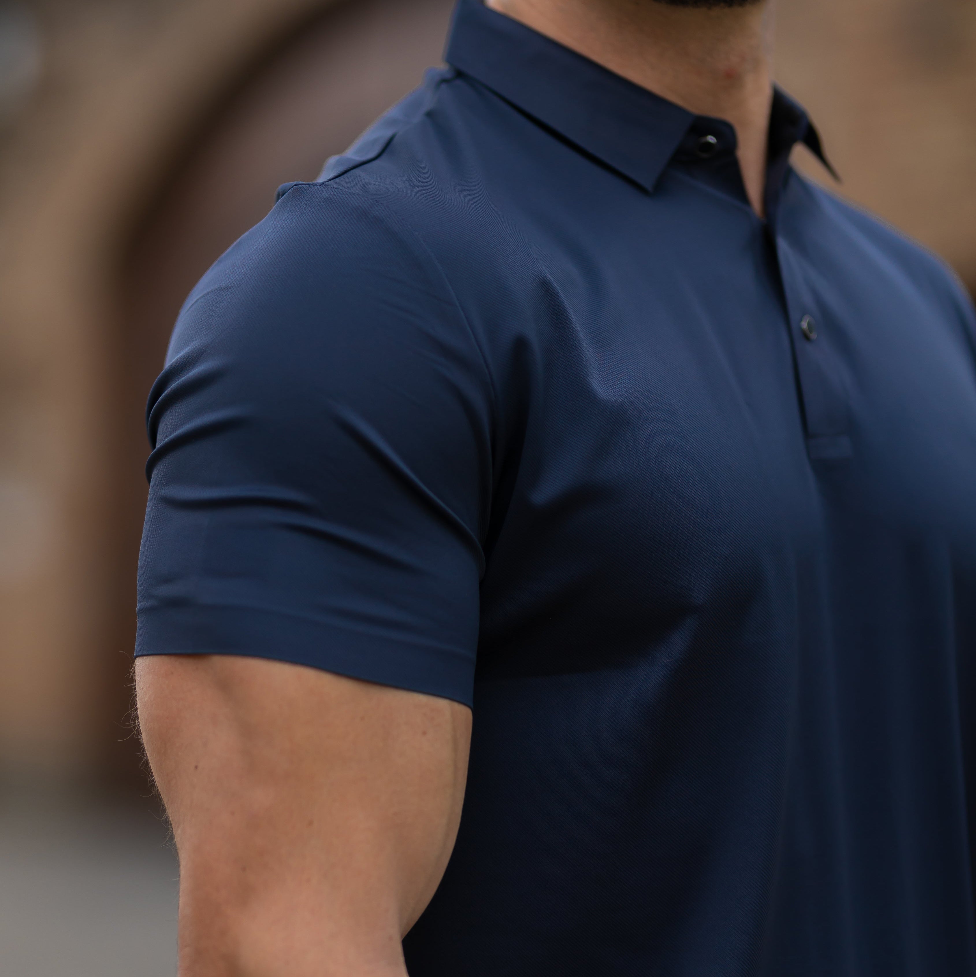 Cavaliere Minimale Men's Polo Shirt – Wrinkle-Free Muscle Fit