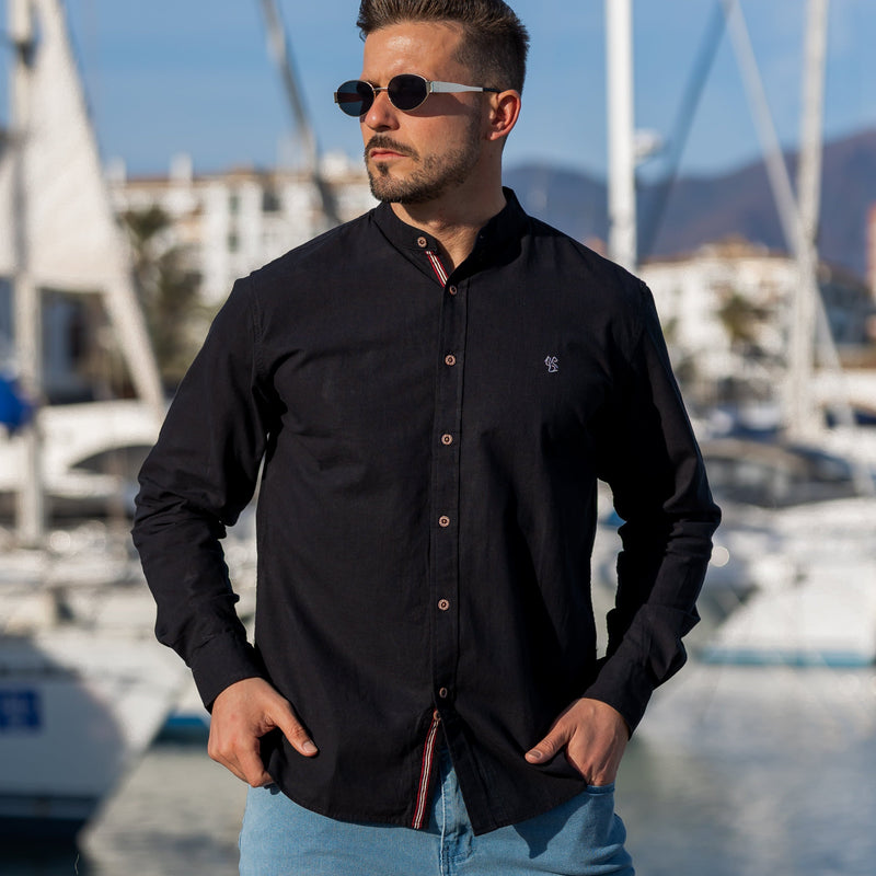 Virtuoso Men's Linen Shirt – Classic Long Sleeve Fit