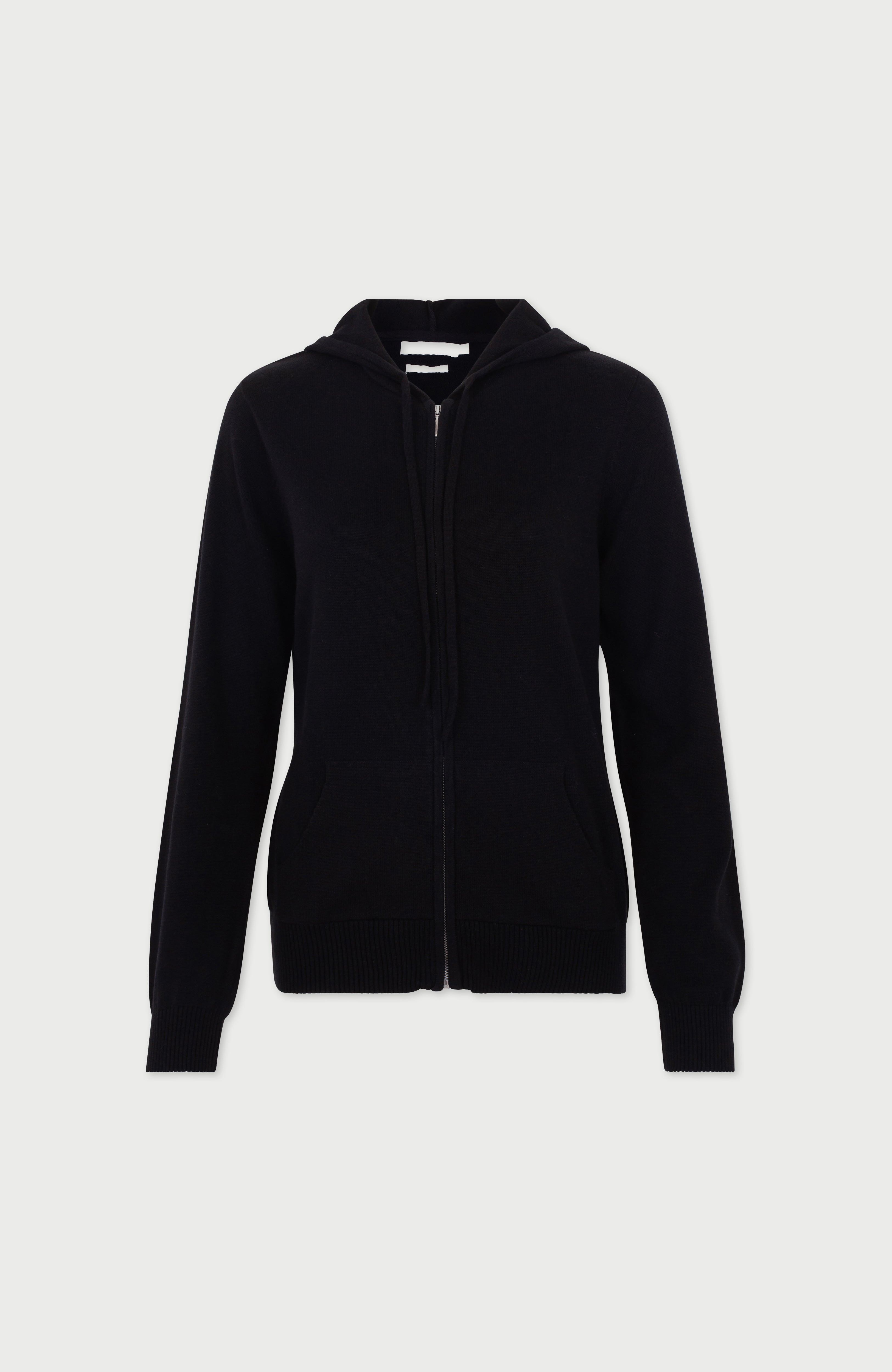 Womens Lightweight Cotton Zip Through Hoodie