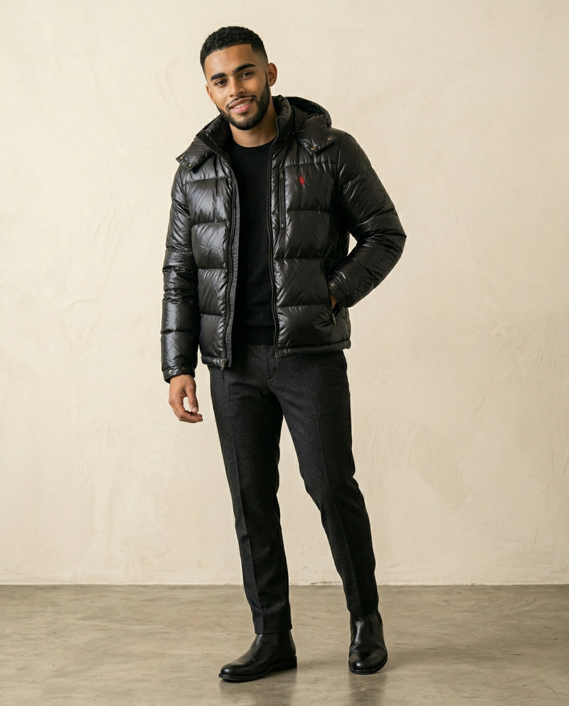 RL Lacquered-Shell Down Jacket