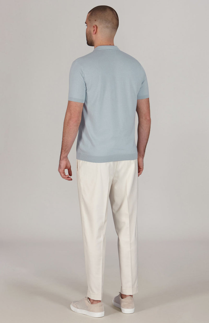 Mens Ultra Fine Cotton Short Sleeve Polo Shirt