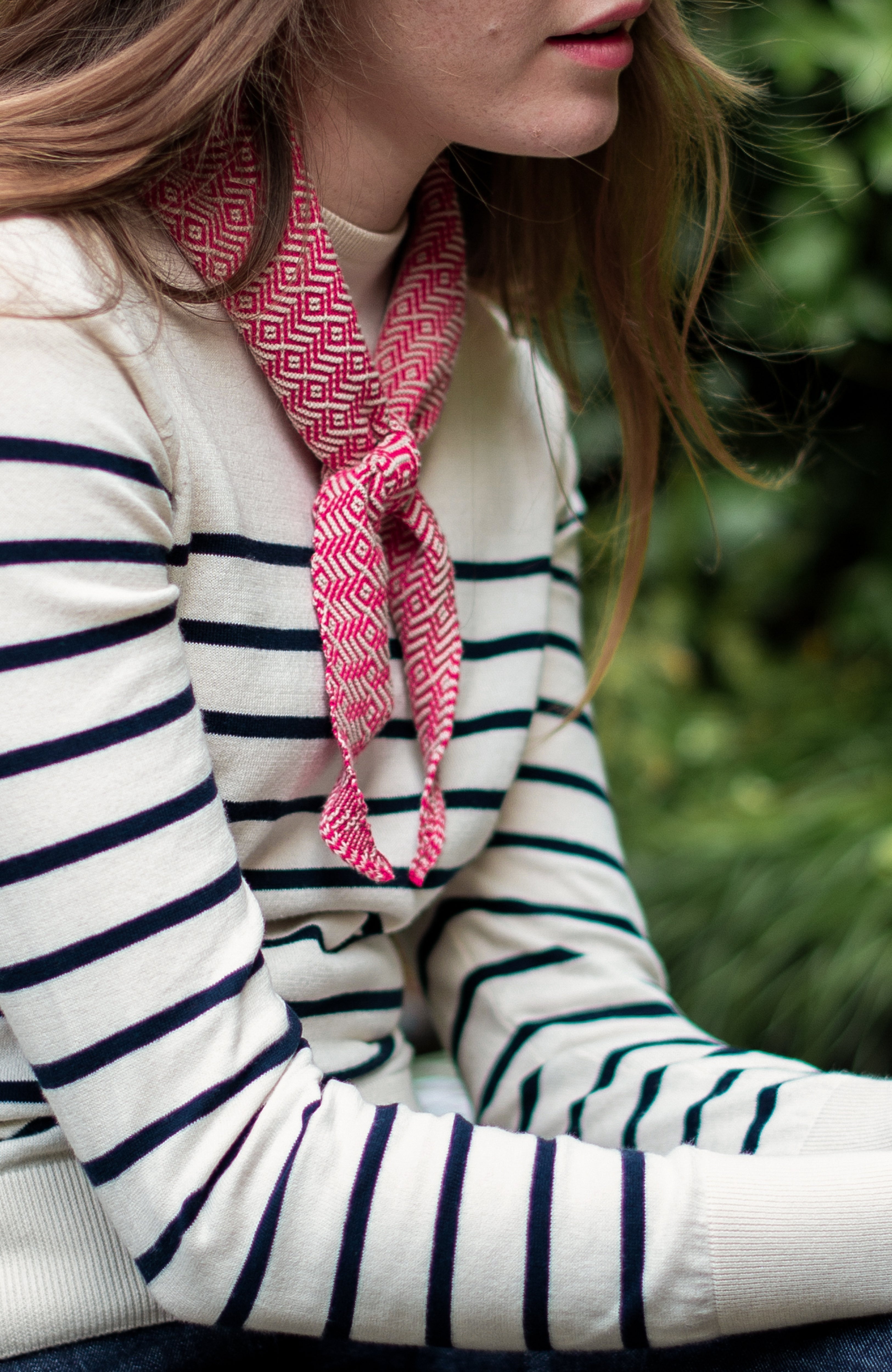 Cotton Two Tone Textured Neckerchief