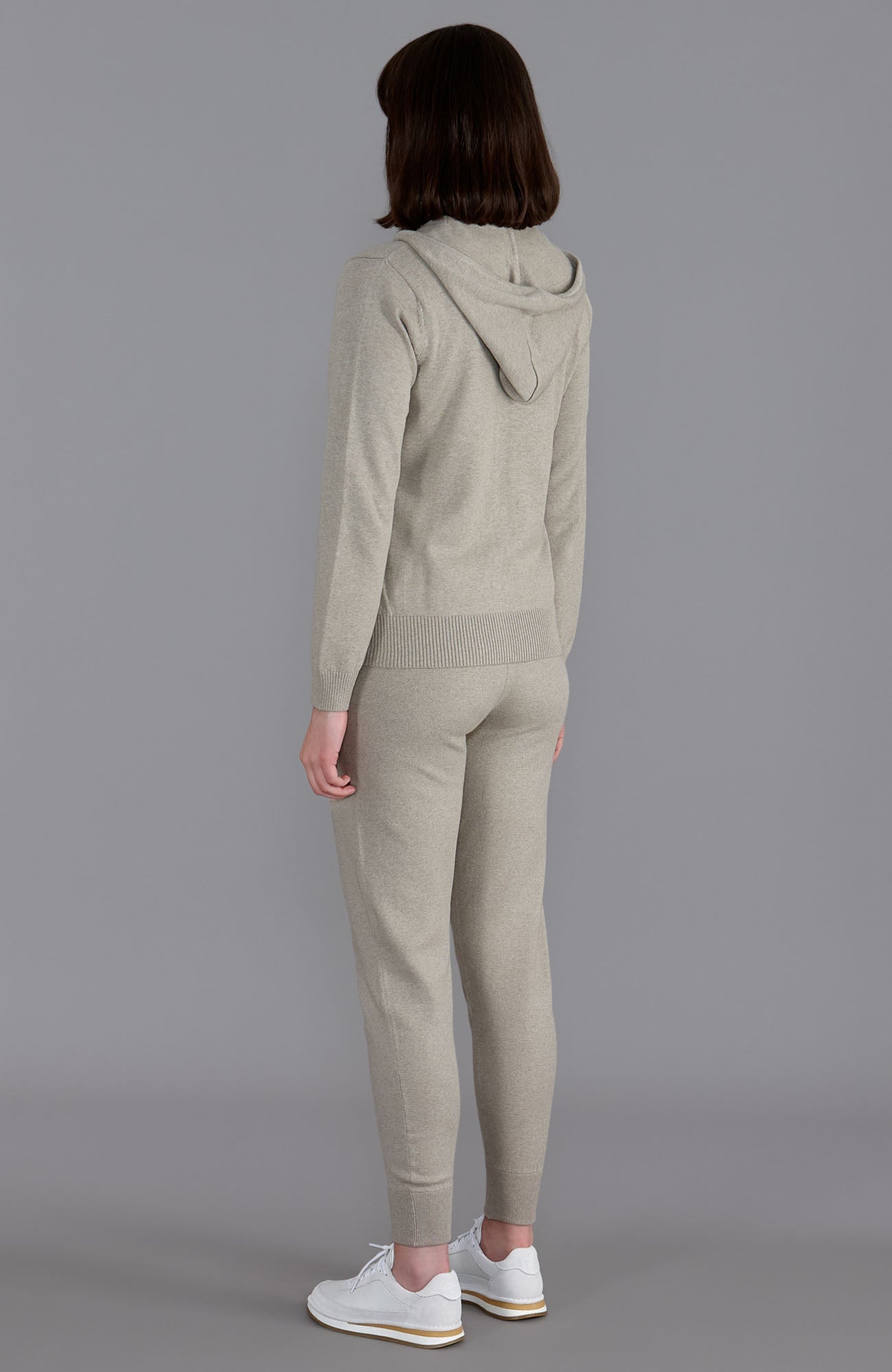 Womens Lightweight Cotton Zip Through Hoodie