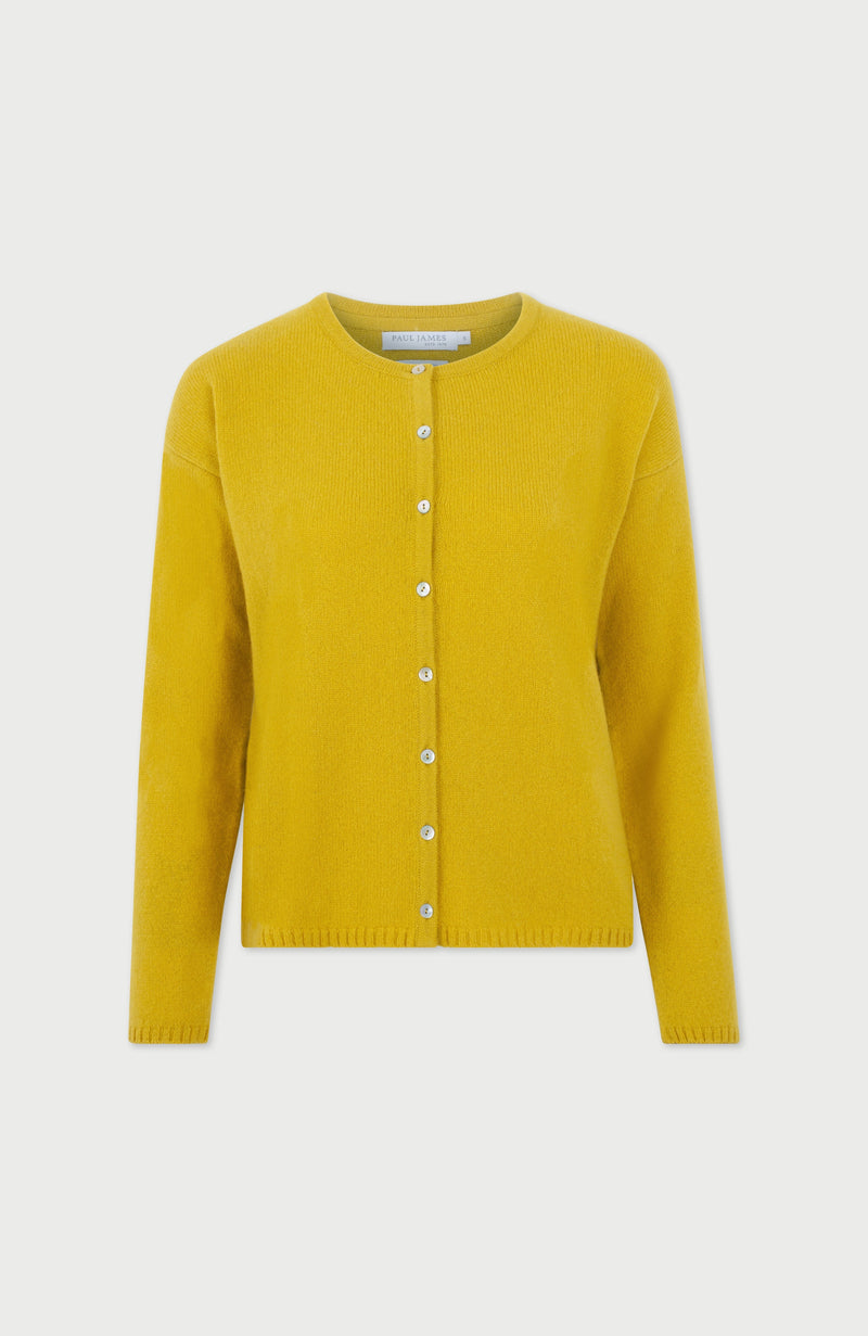 Womens Lambswool Crew Neck Cardigan