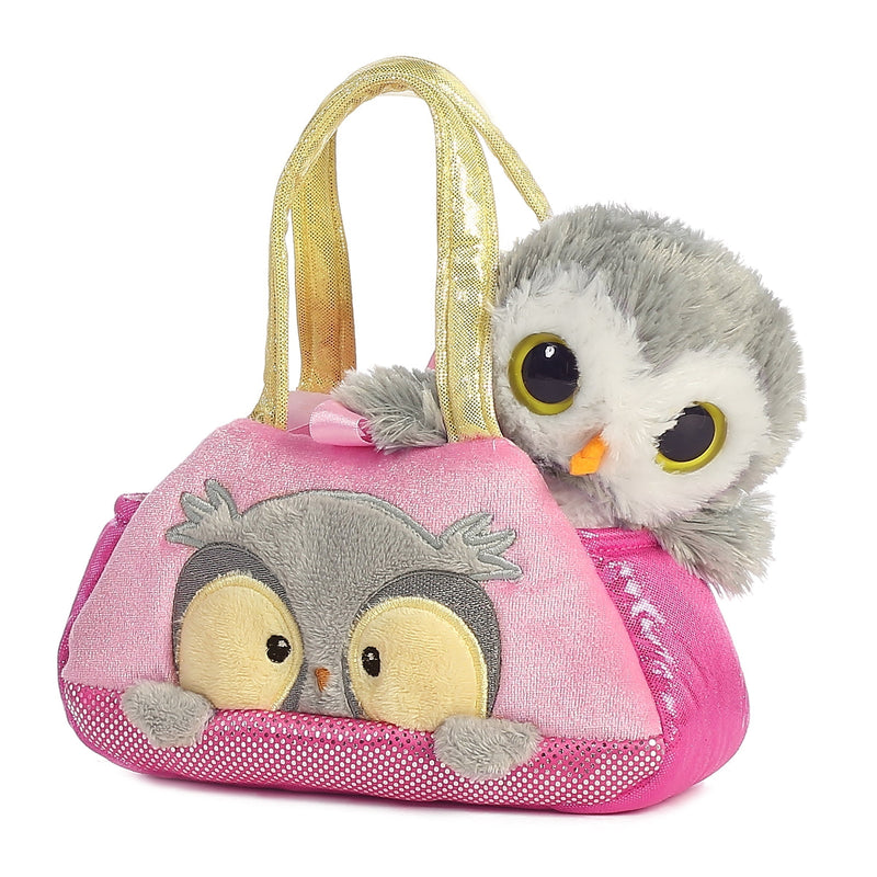 Fancy Pals Peek Boo Owl Plush Toy Stuffed Animal, 7 in