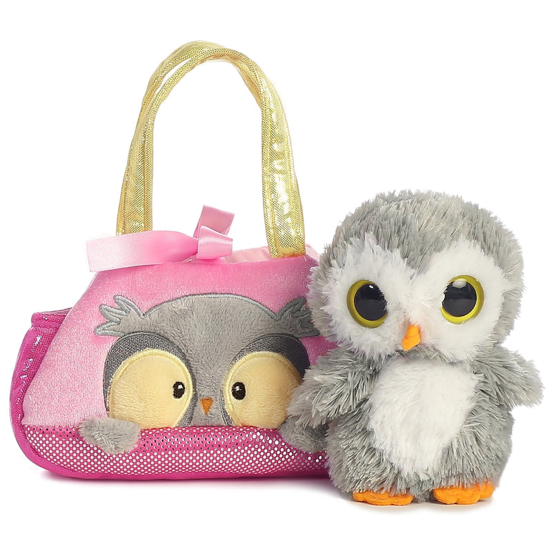 Fancy Pals Peek Boo Owl Plush Toy Stuffed Animal, 7 in