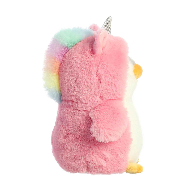 PomPom Penguin Unicorn Plush Toy Stuffed Animal, 7 in