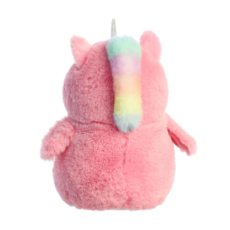 PomPom Penguin Unicorn Plush Toy Stuffed Animal, 7 in