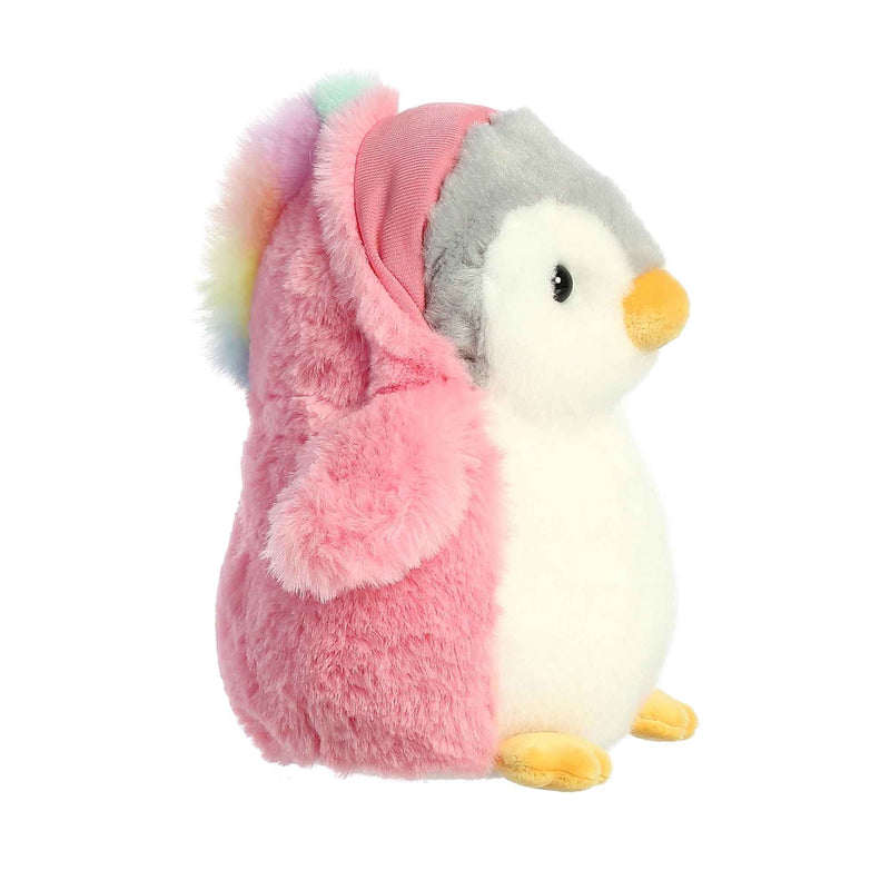 PomPom Penguin Unicorn Plush Toy Stuffed Animal, 7 in