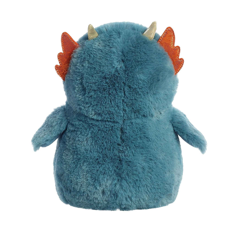 PomPom Penguin Dragon Plush Toy Stuffed Animal, 7 in
