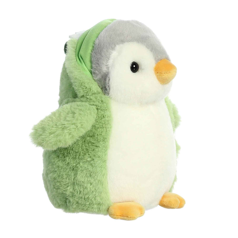 PomPom Penguin Dino Plush Toy Stuffed Animal, 7 in