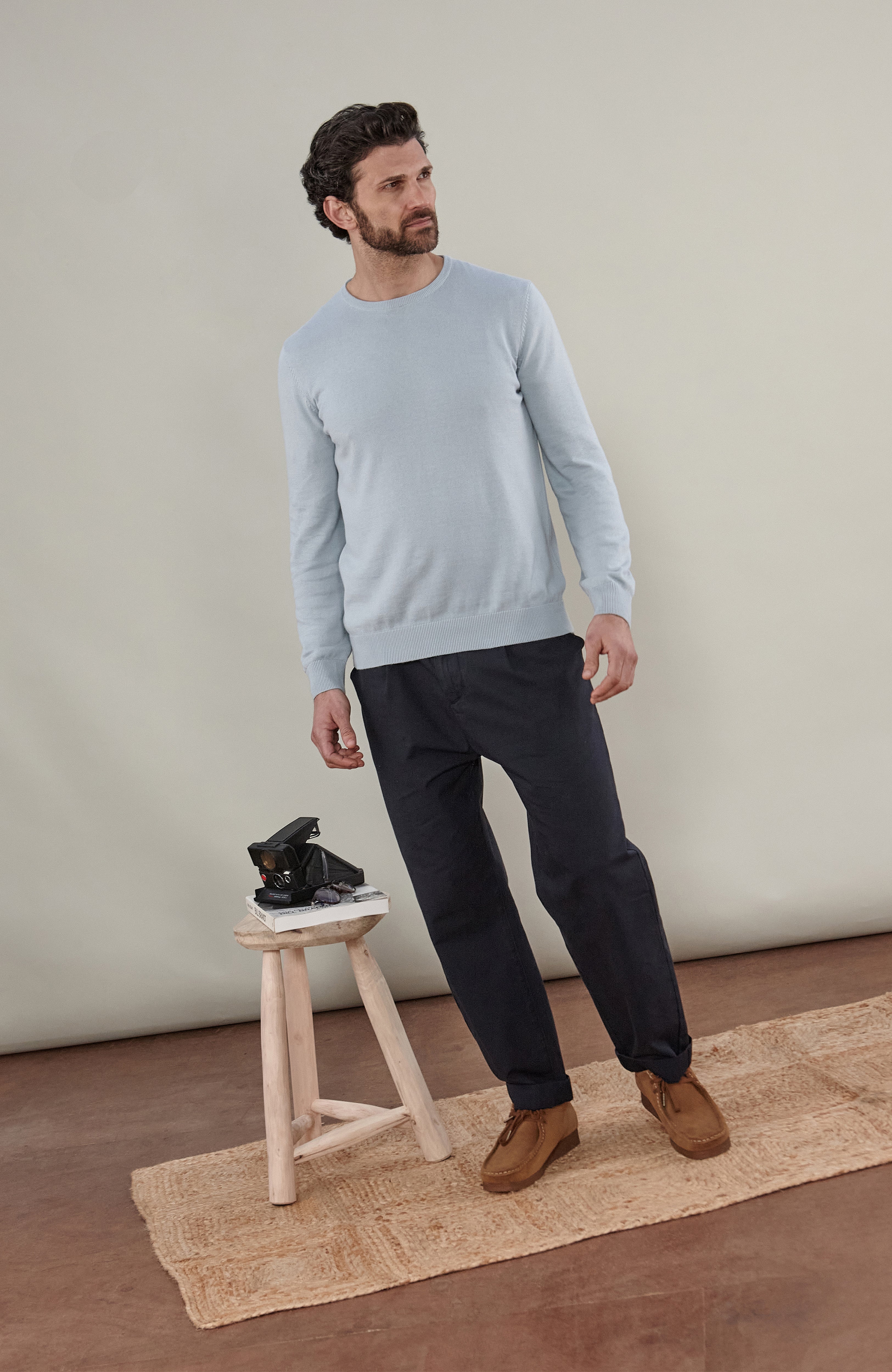 Men's Cotton Crew Neck Jumper