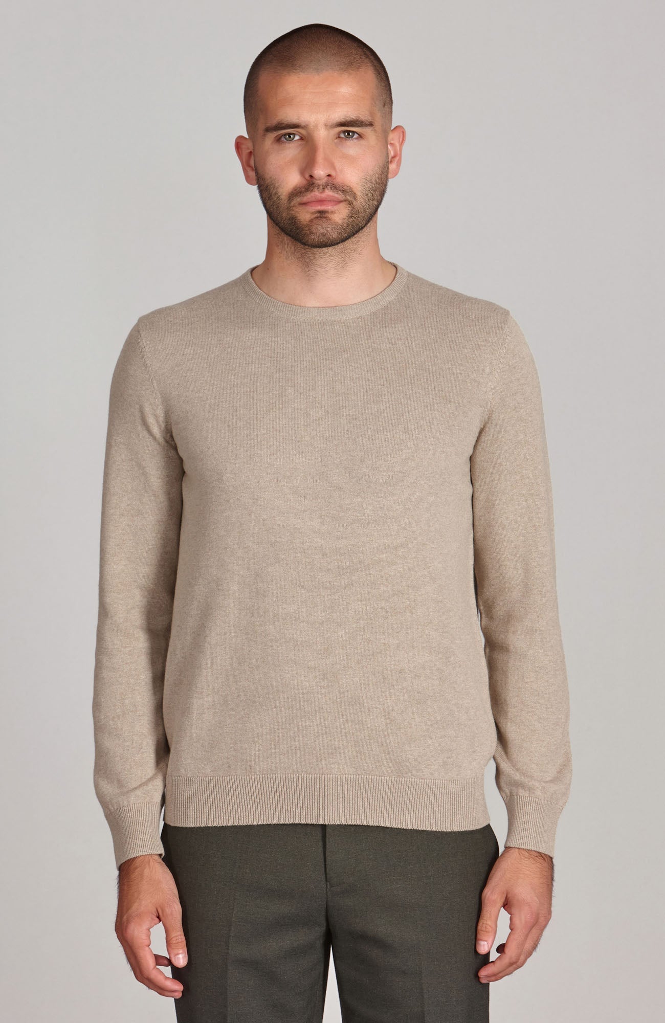 Men's Cotton Crew Neck Jumper