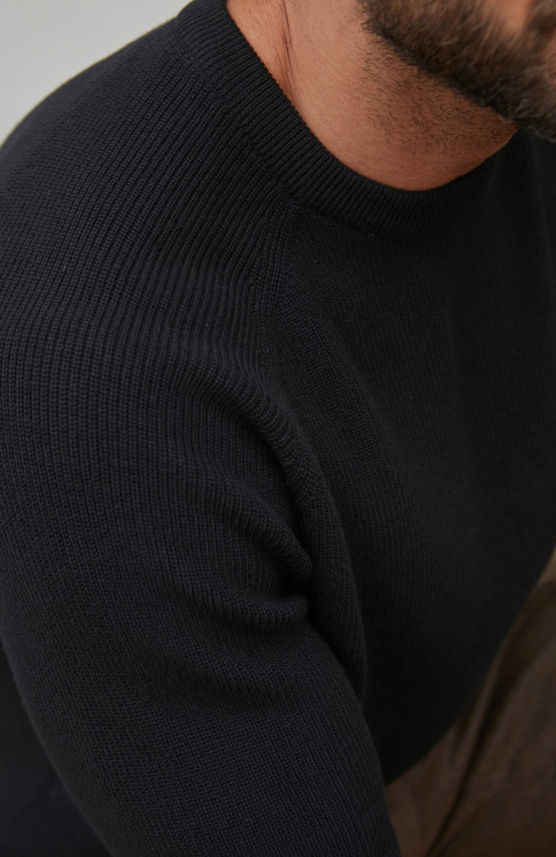 Mens Lightweight Cotton Fisherman Rib Jumper