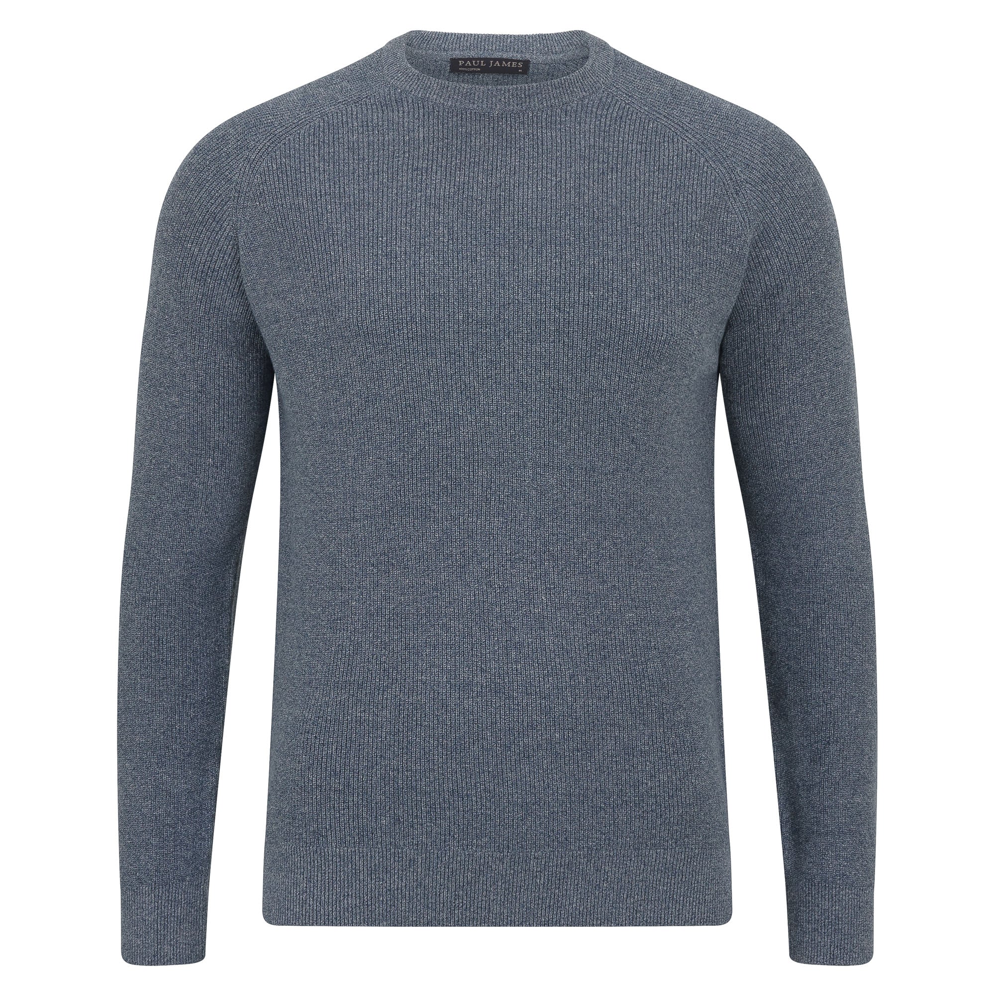 Mens Lightweight Cotton Fisherman Rib Jumper