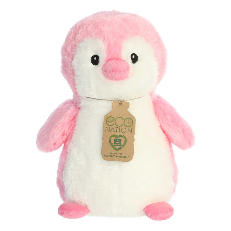 '- Eco Nation - Eco Hugs - 12" Penguin - Pink