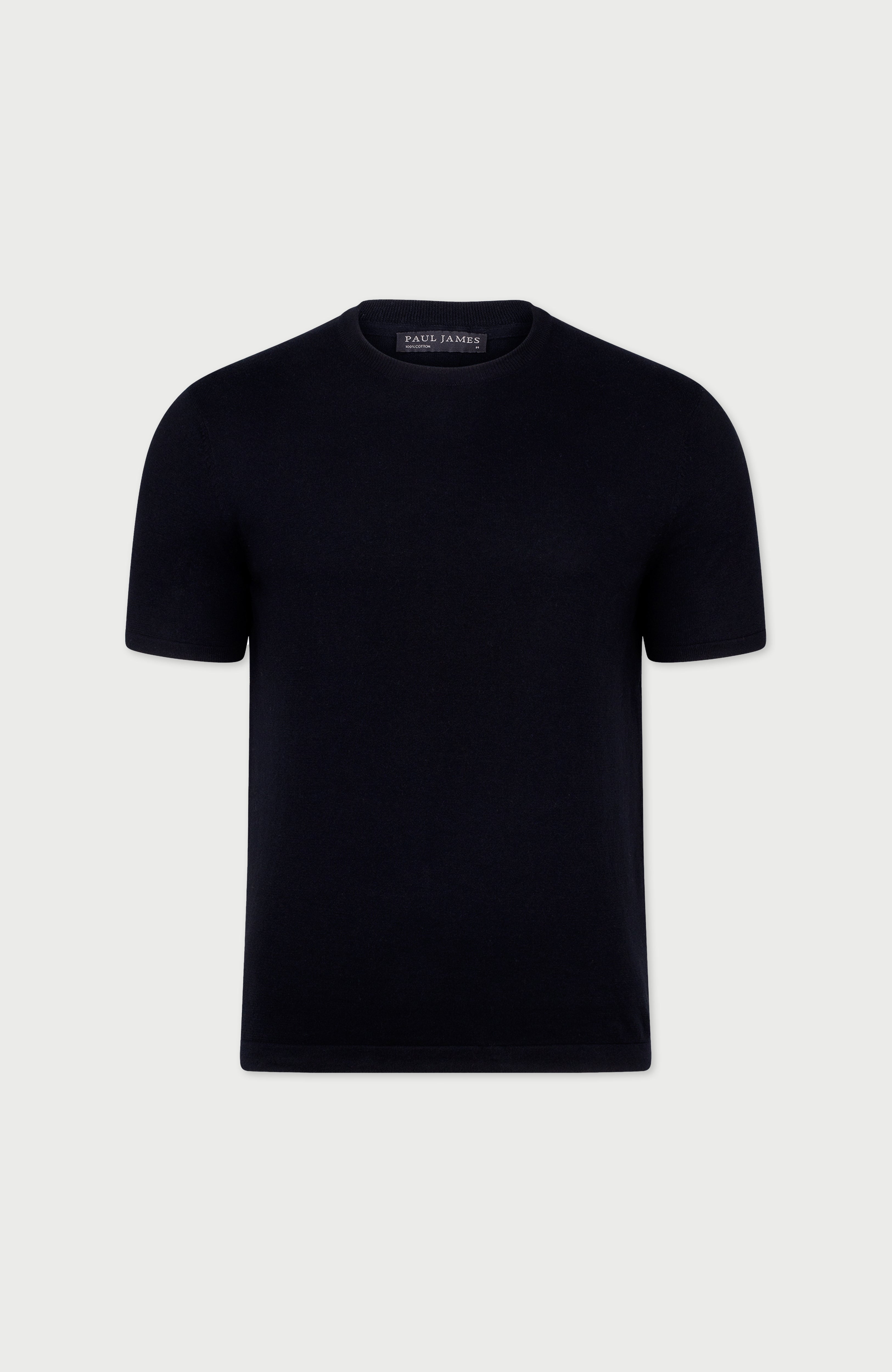 Mens Ultra Fine Cotton Knitted T-Shirt