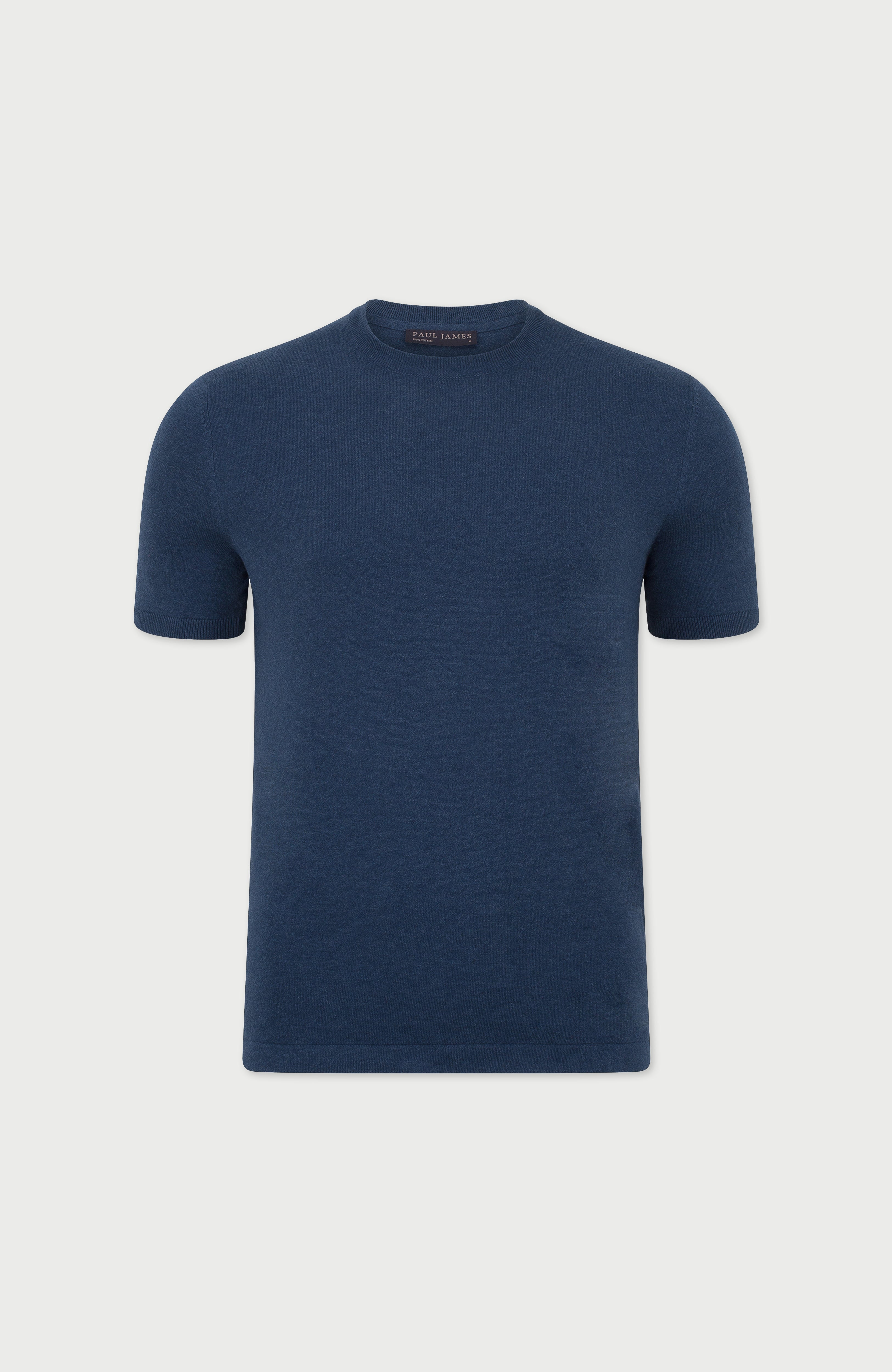 Mens Ultra Fine Cotton Knitted T-Shirt