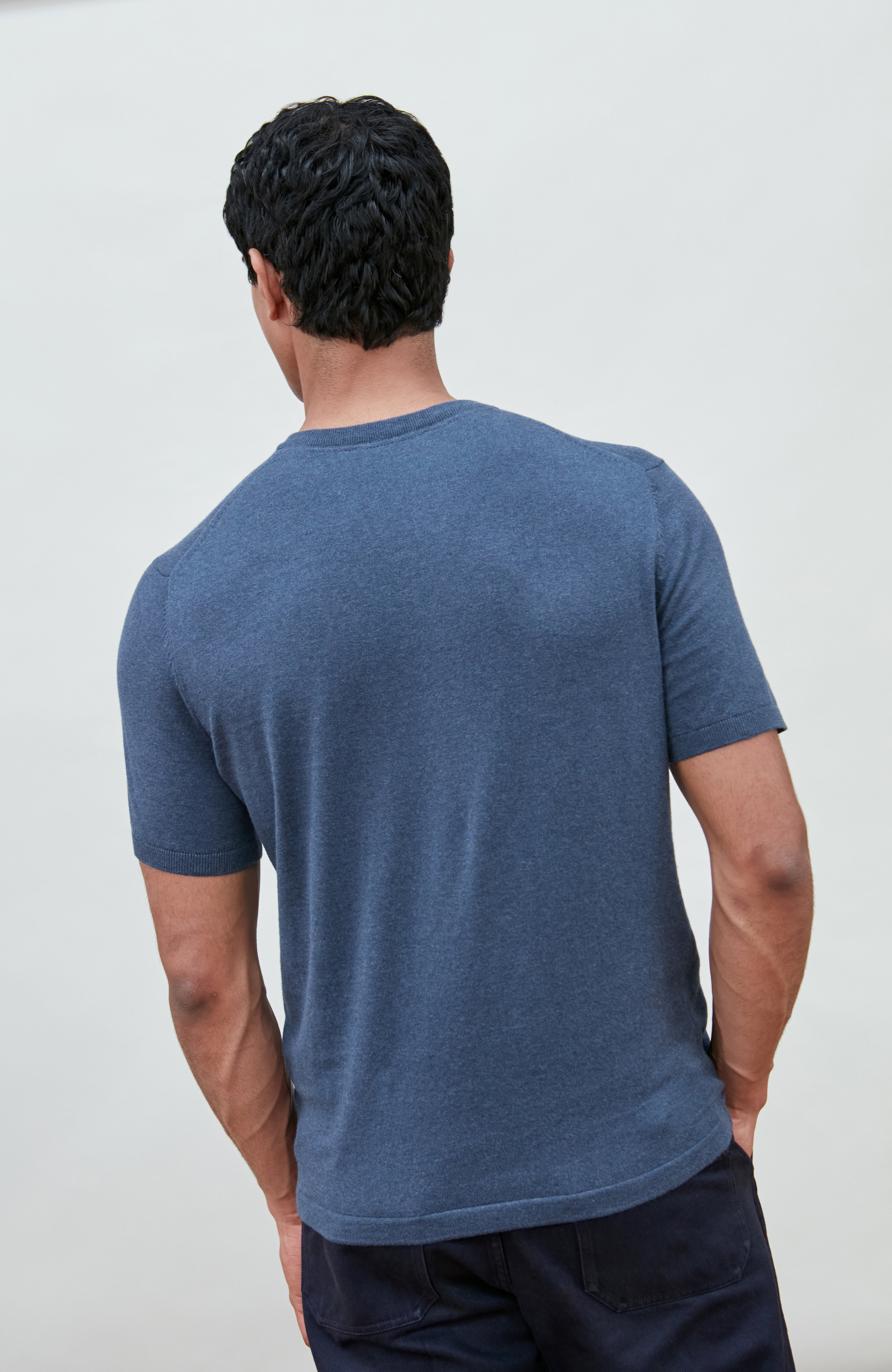 Mens Ultra Fine Cotton Knitted T-Shirt