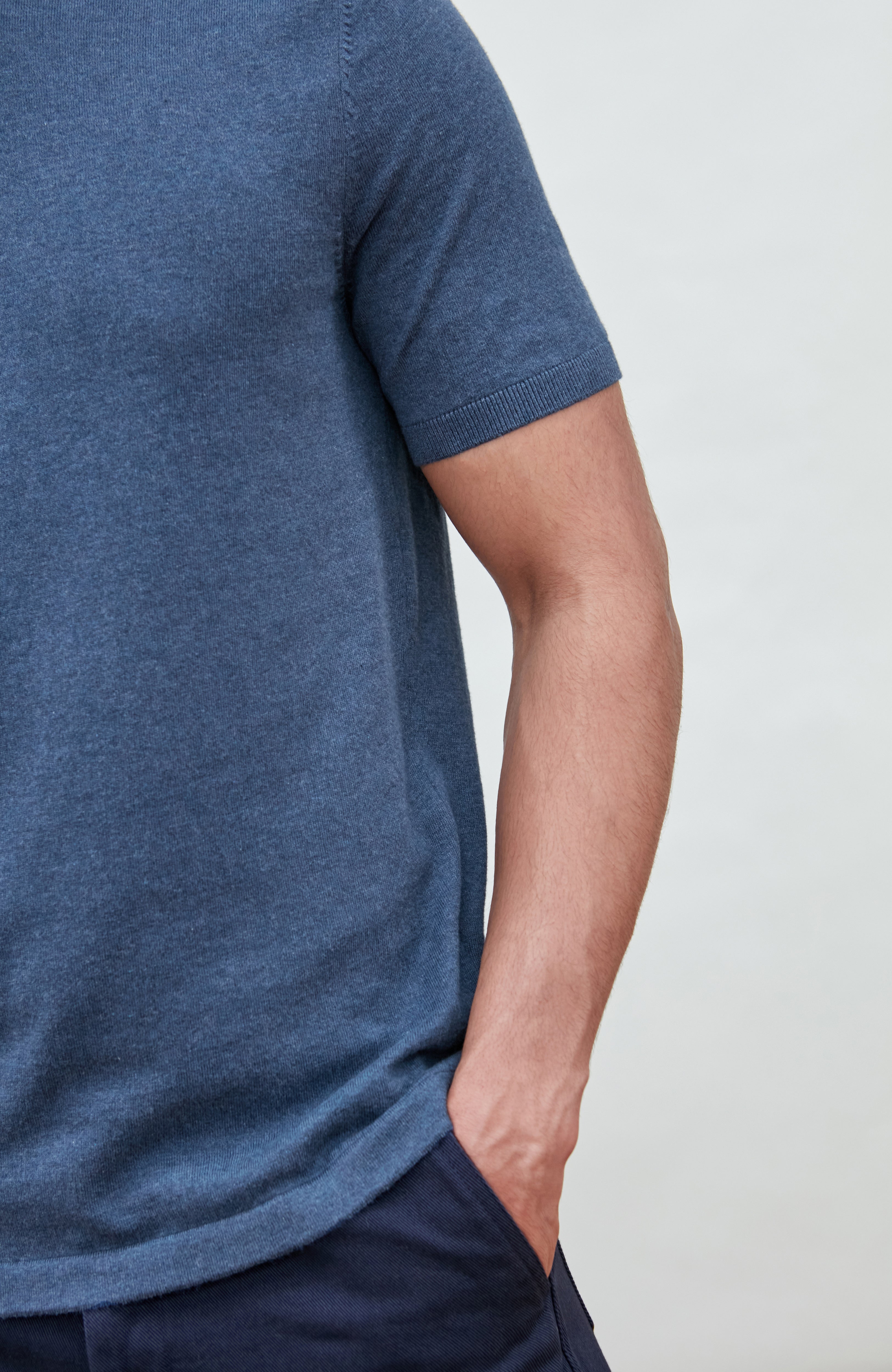 Mens Ultra Fine Cotton Knitted T-Shirt