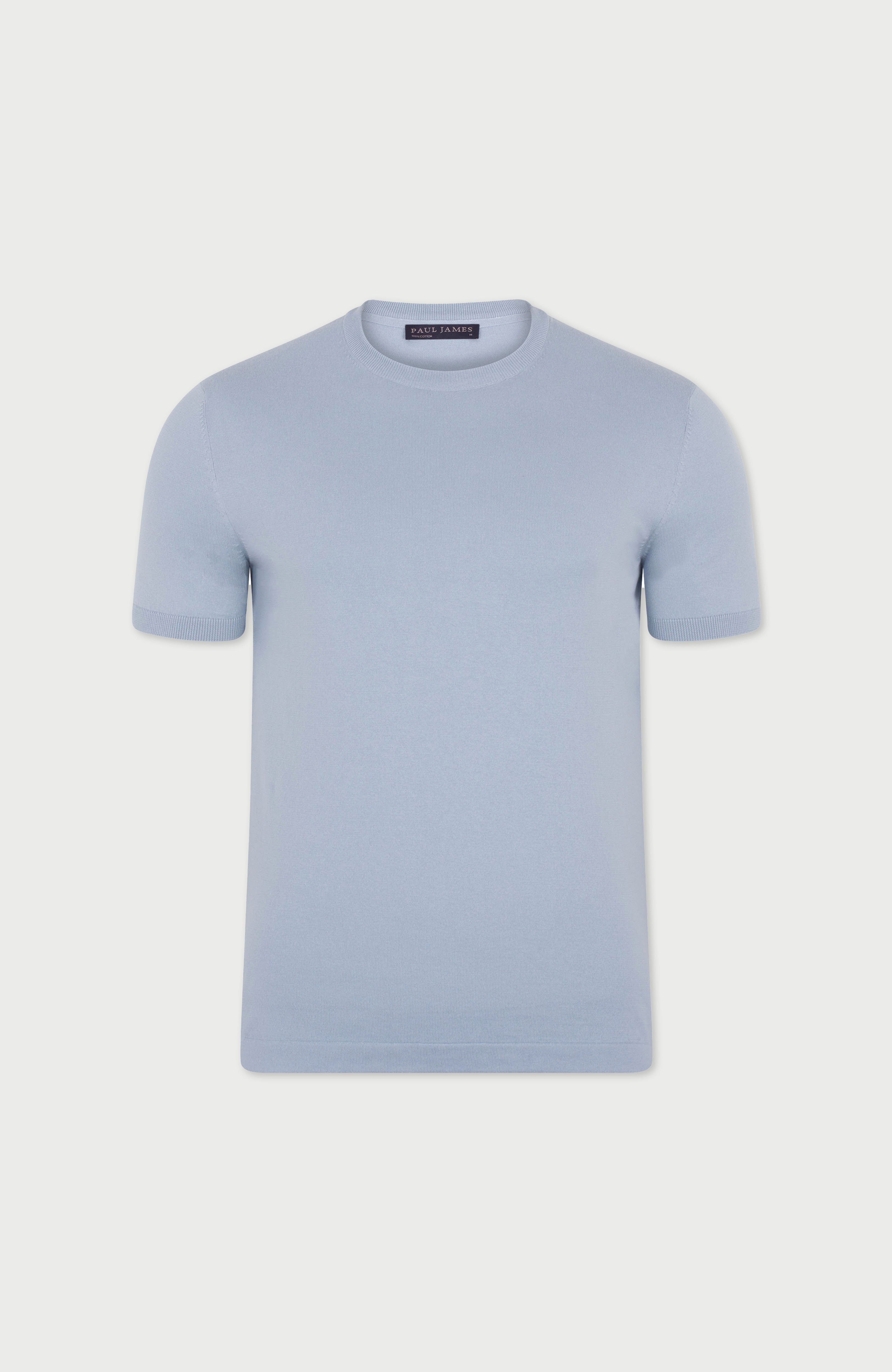 Mens Ultra Fine Cotton Knitted T-Shirt