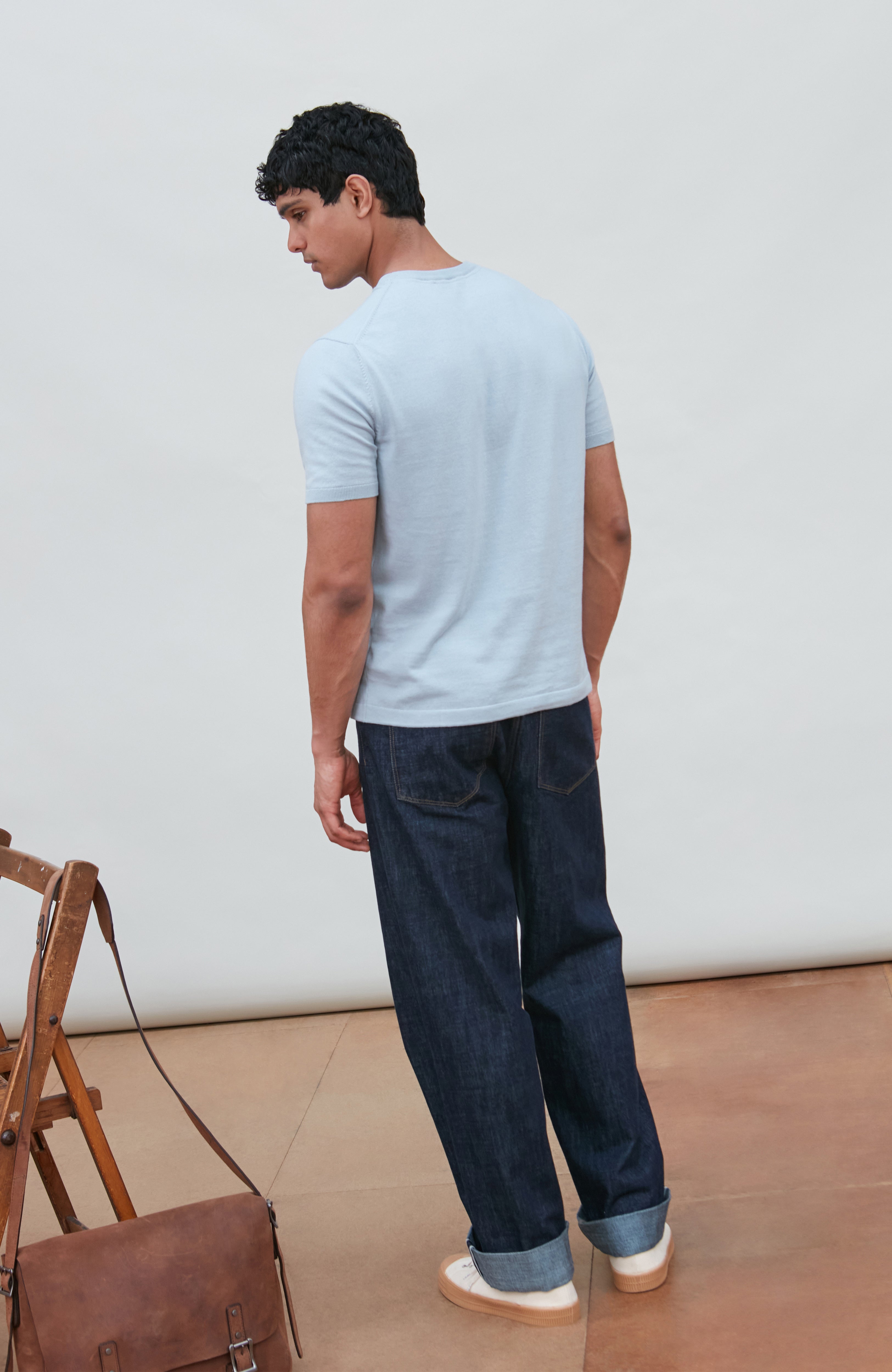 Mens Ultra Fine Cotton Knitted T-Shirt