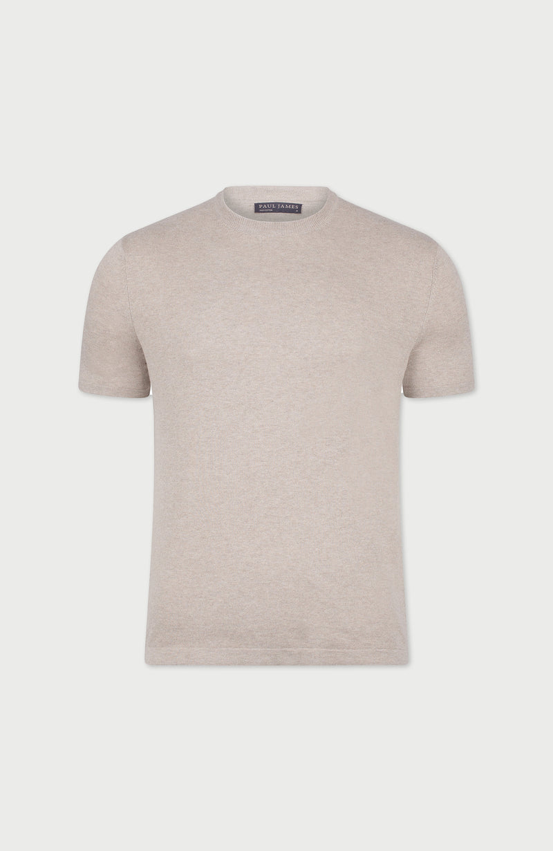 Mens Ultra Fine Cotton Knitted T-Shirt