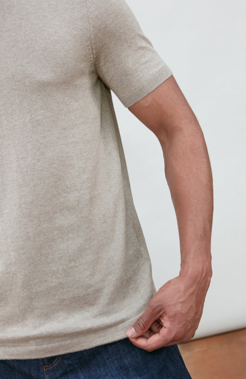 Mens Ultra Fine Cotton Knitted T-Shirt