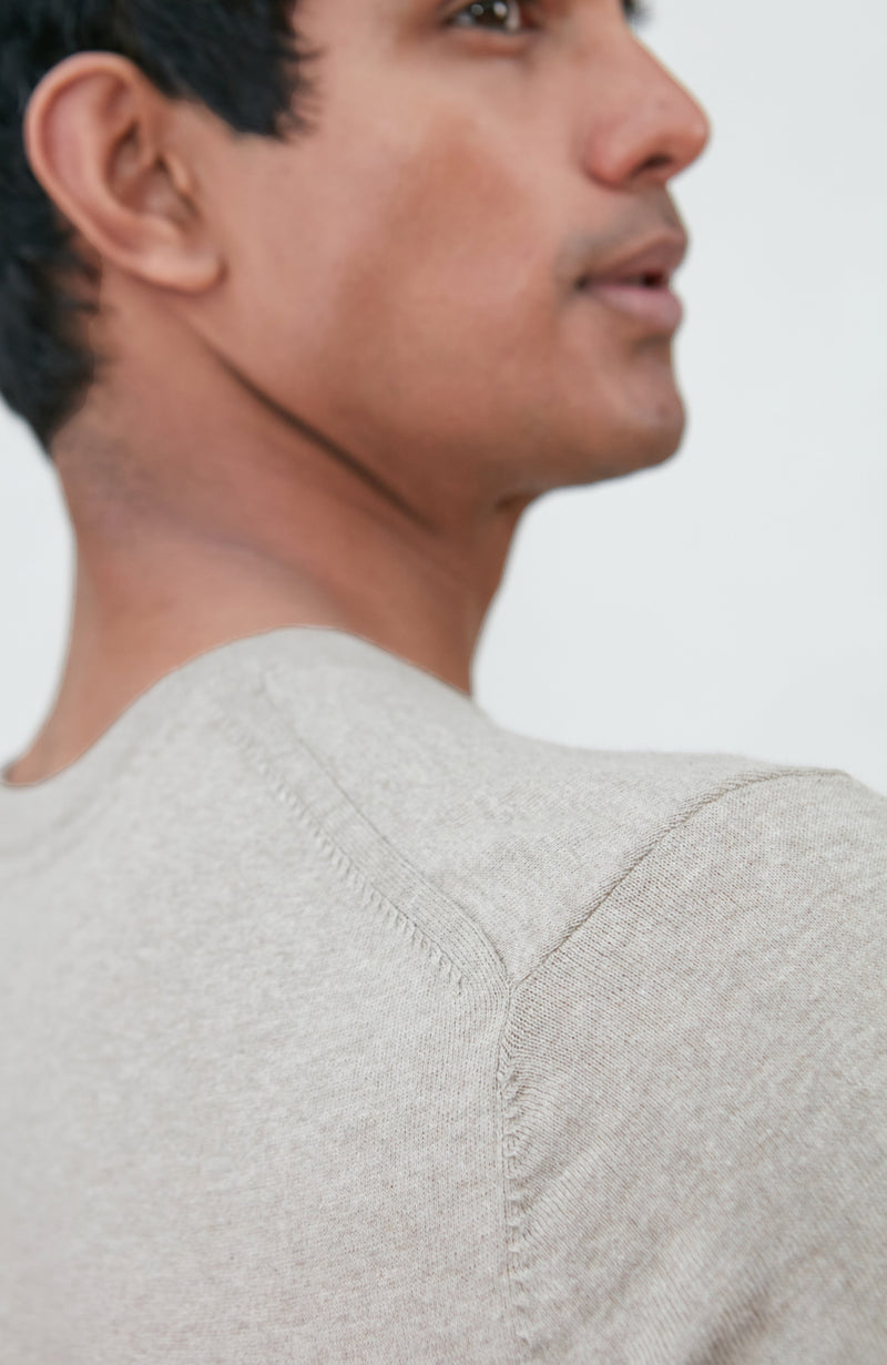 Mens Ultra Fine Cotton Knitted T-Shirt