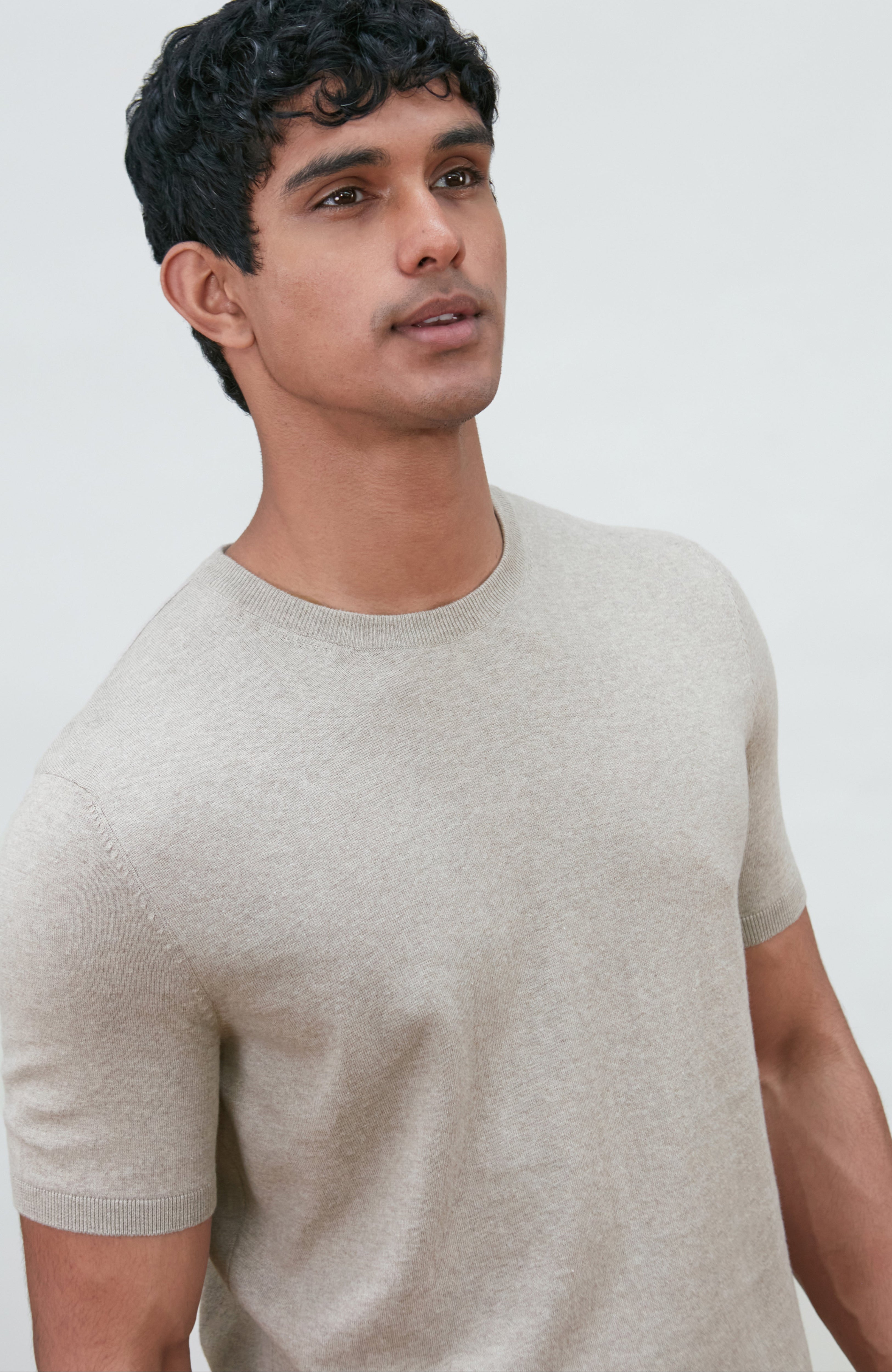 Mens Ultra Fine Cotton Knitted T-Shirt