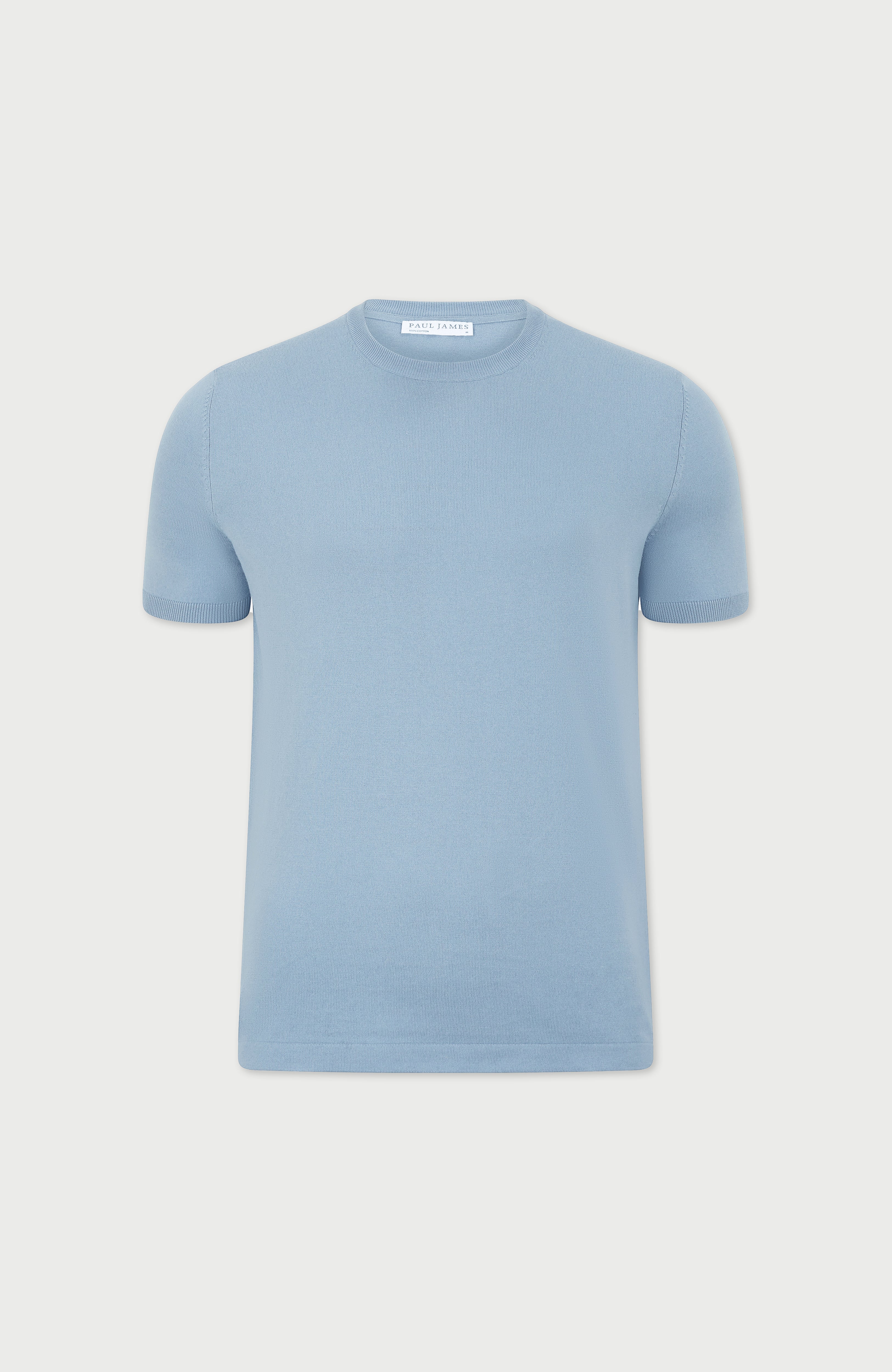 Mens Ultra Fine Cotton Knitted T-Shirt