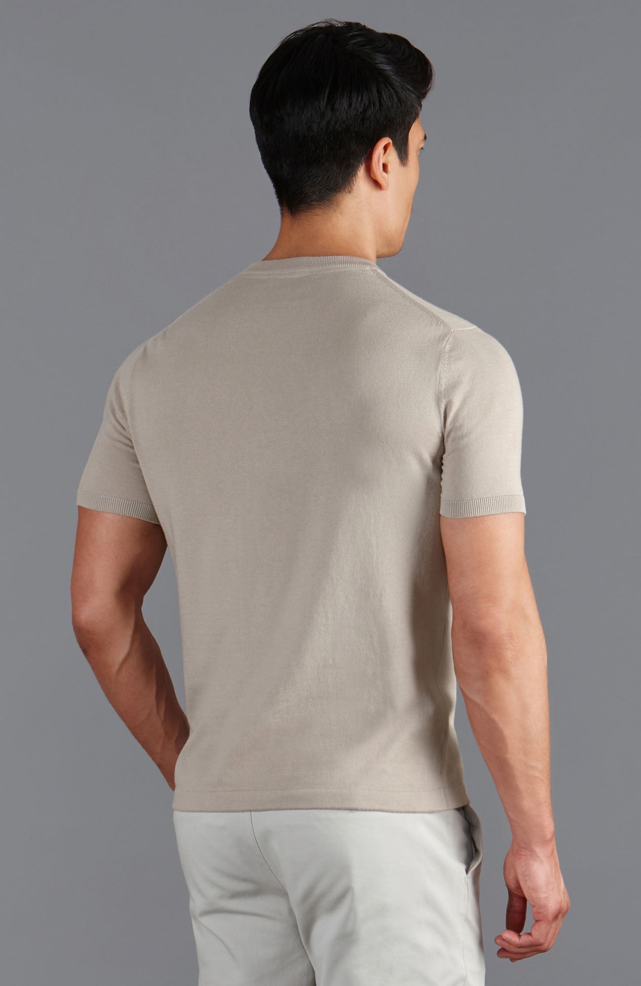 Mens Ultra Fine Cotton Knitted T-Shirt