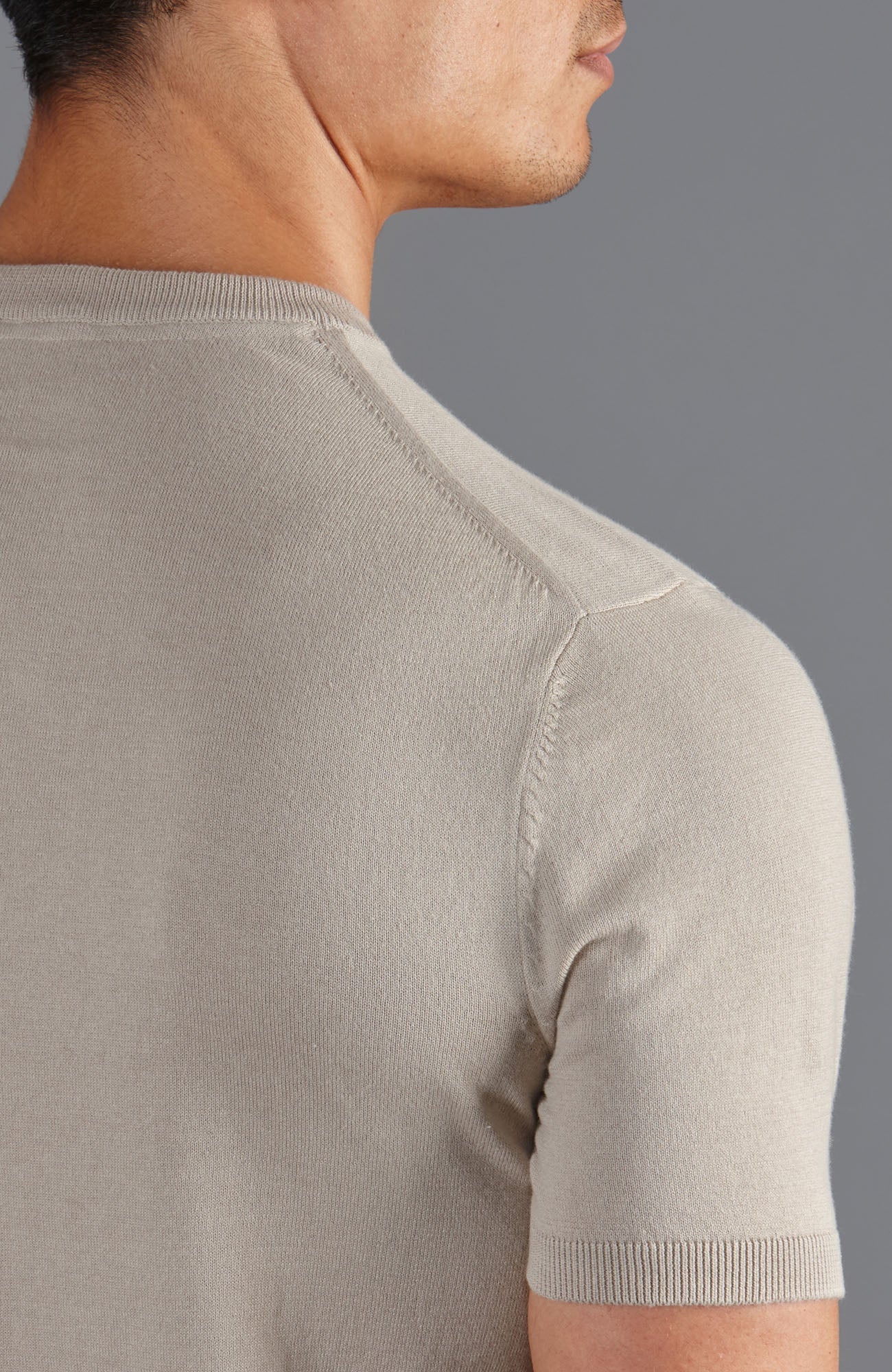 Mens Ultra Fine Cotton Knitted T-Shirt