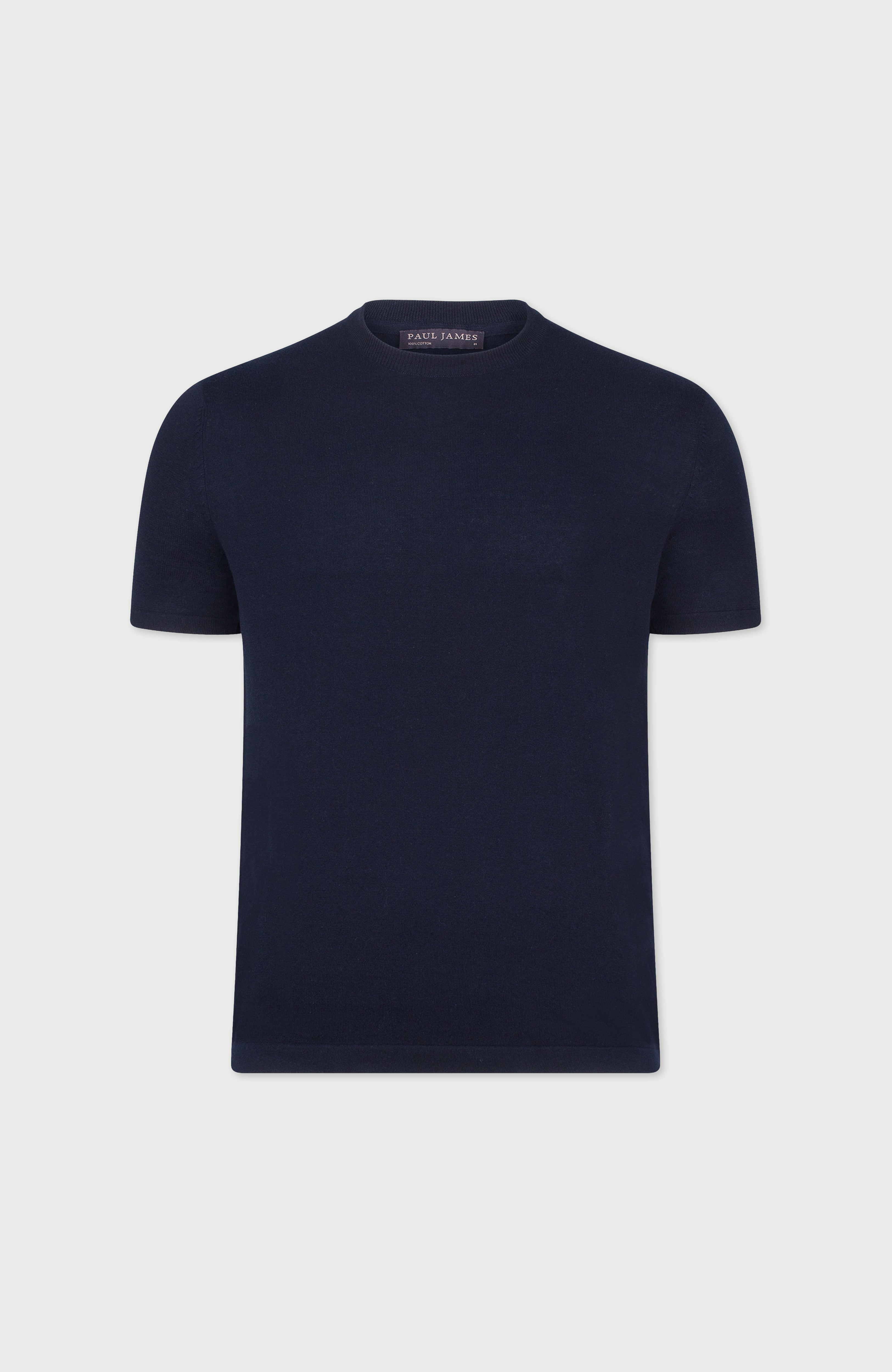 Mens Ultra Fine Cotton Knitted T-Shirt