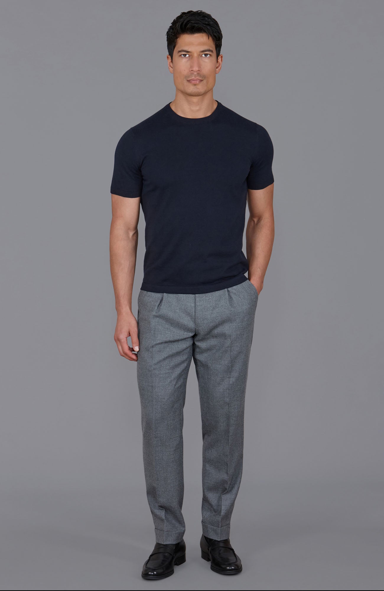 Mens Ultra Fine Cotton Knitted T-Shirt