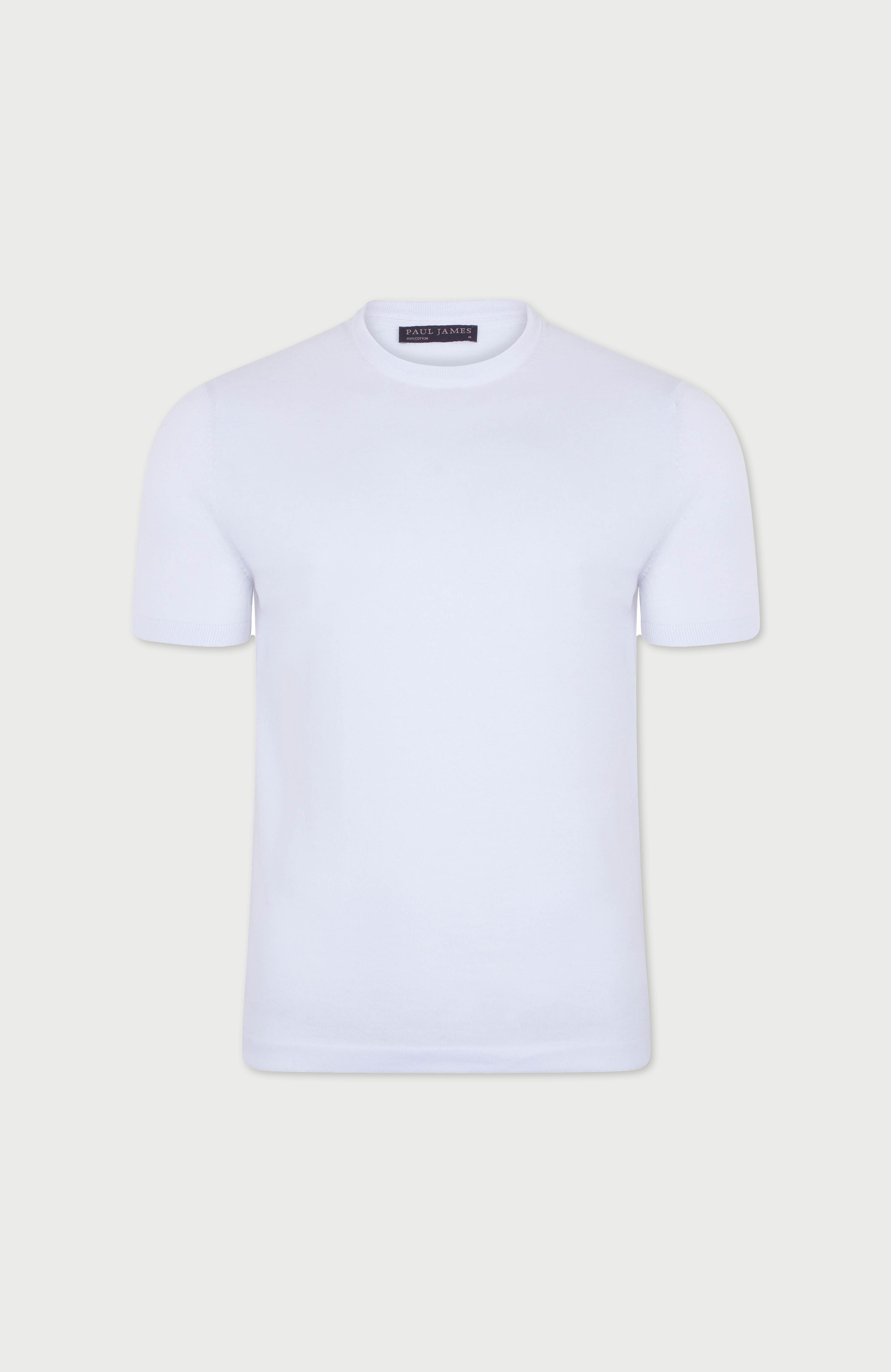 Mens Ultra Fine Cotton Knitted T-Shirt