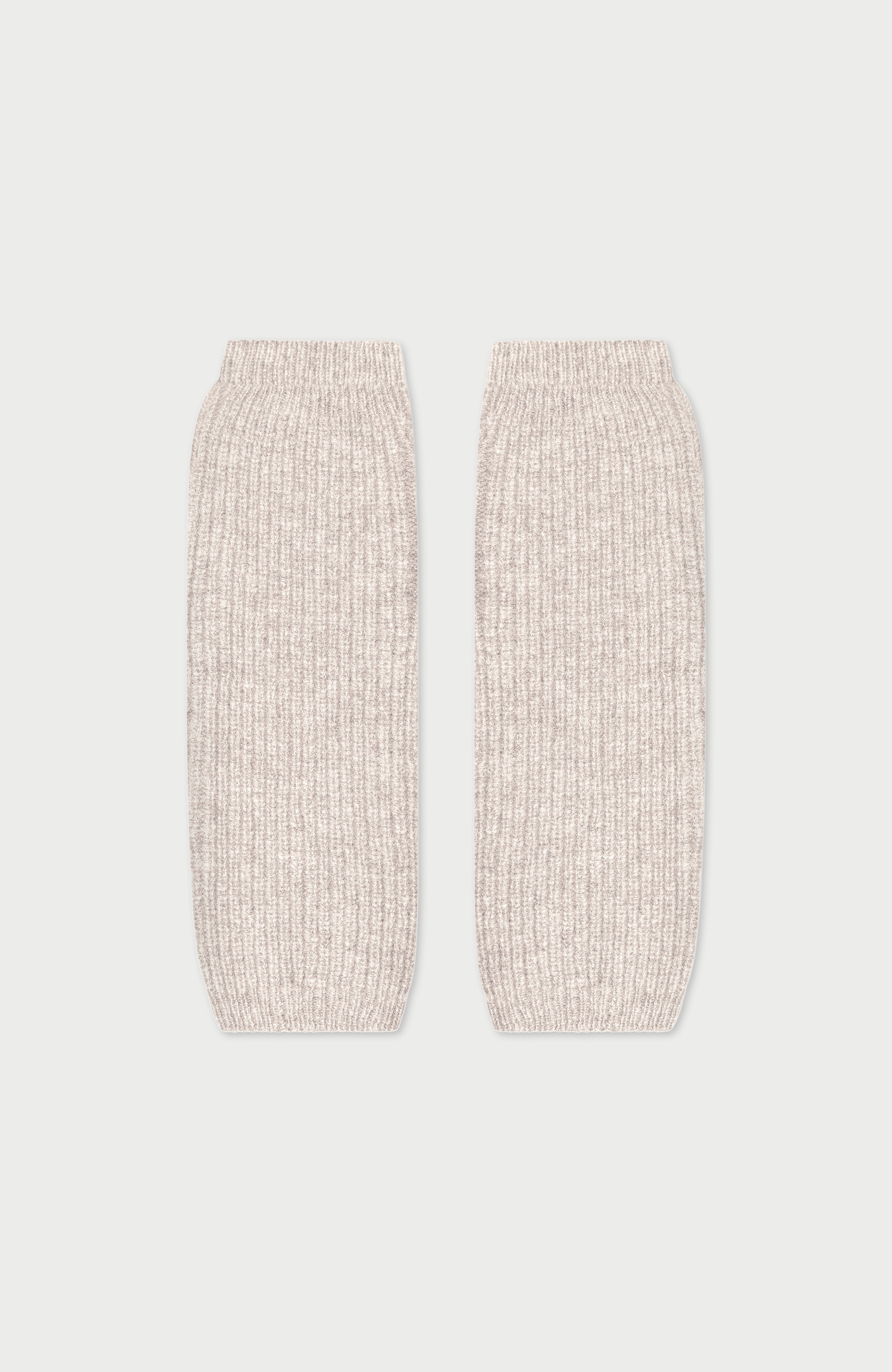 Womens Lambswool Ribbed Arm Warmers