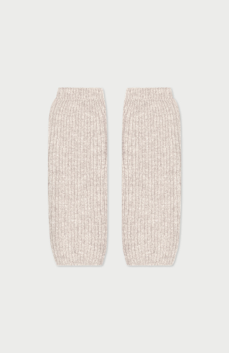 Womens Lambswool Ribbed Arm Warmers