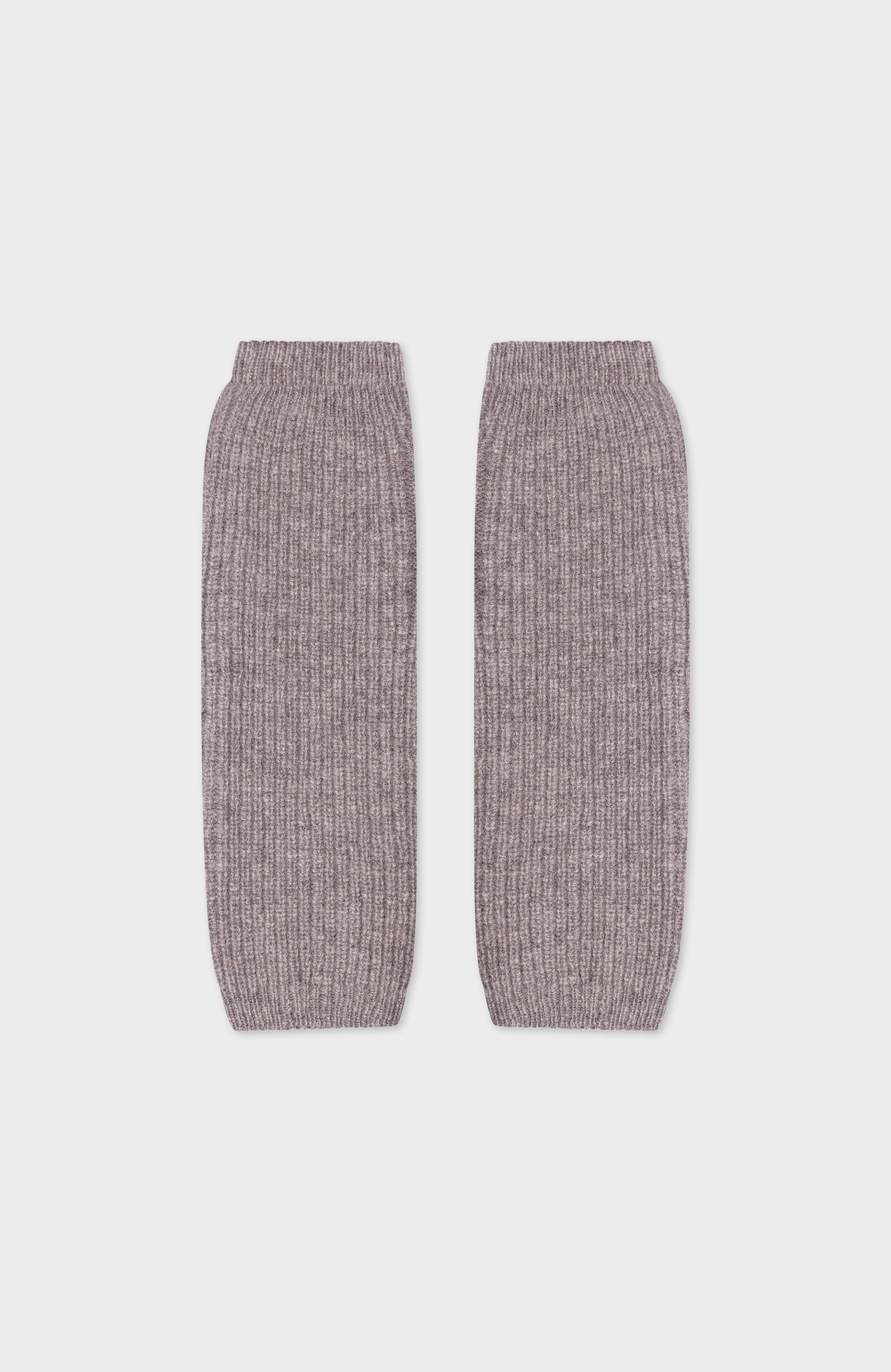 Womens Lambswool Ribbed Arm Warmers