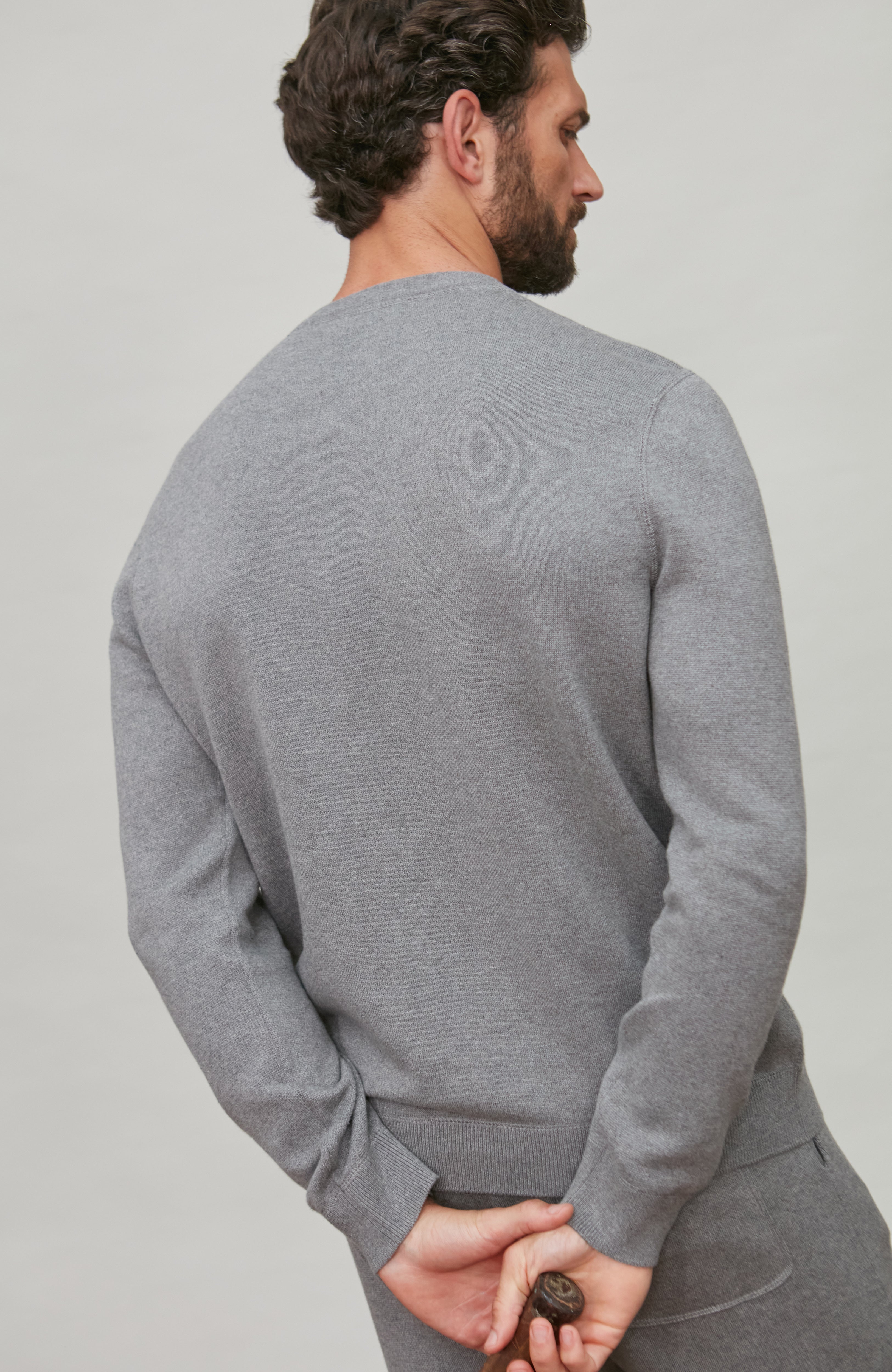 Mens Midweight Cotton Loopback Knitted Sweatshirt