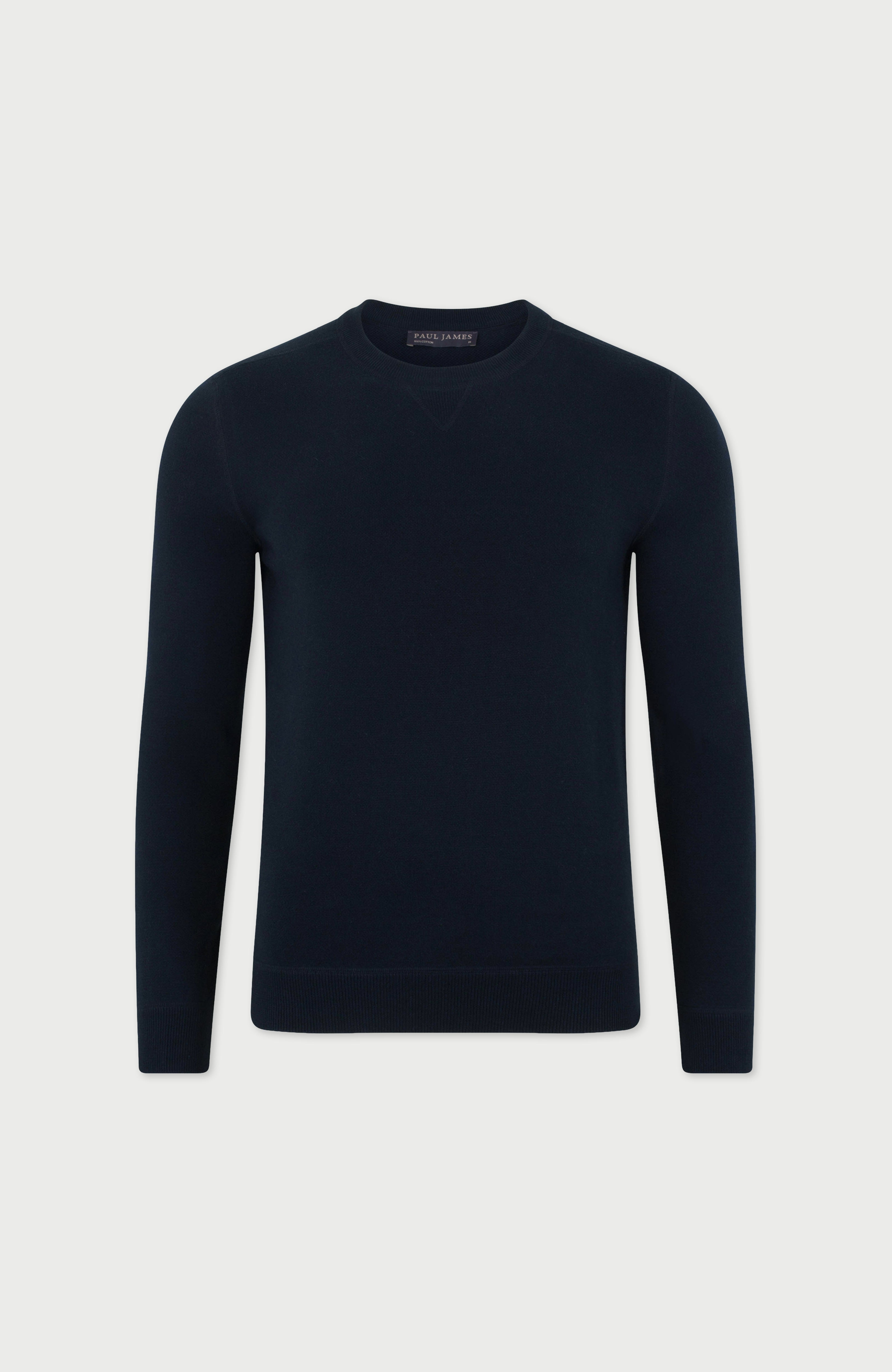 Mens Midweight Cotton Loopback Knitted Sweatshirt