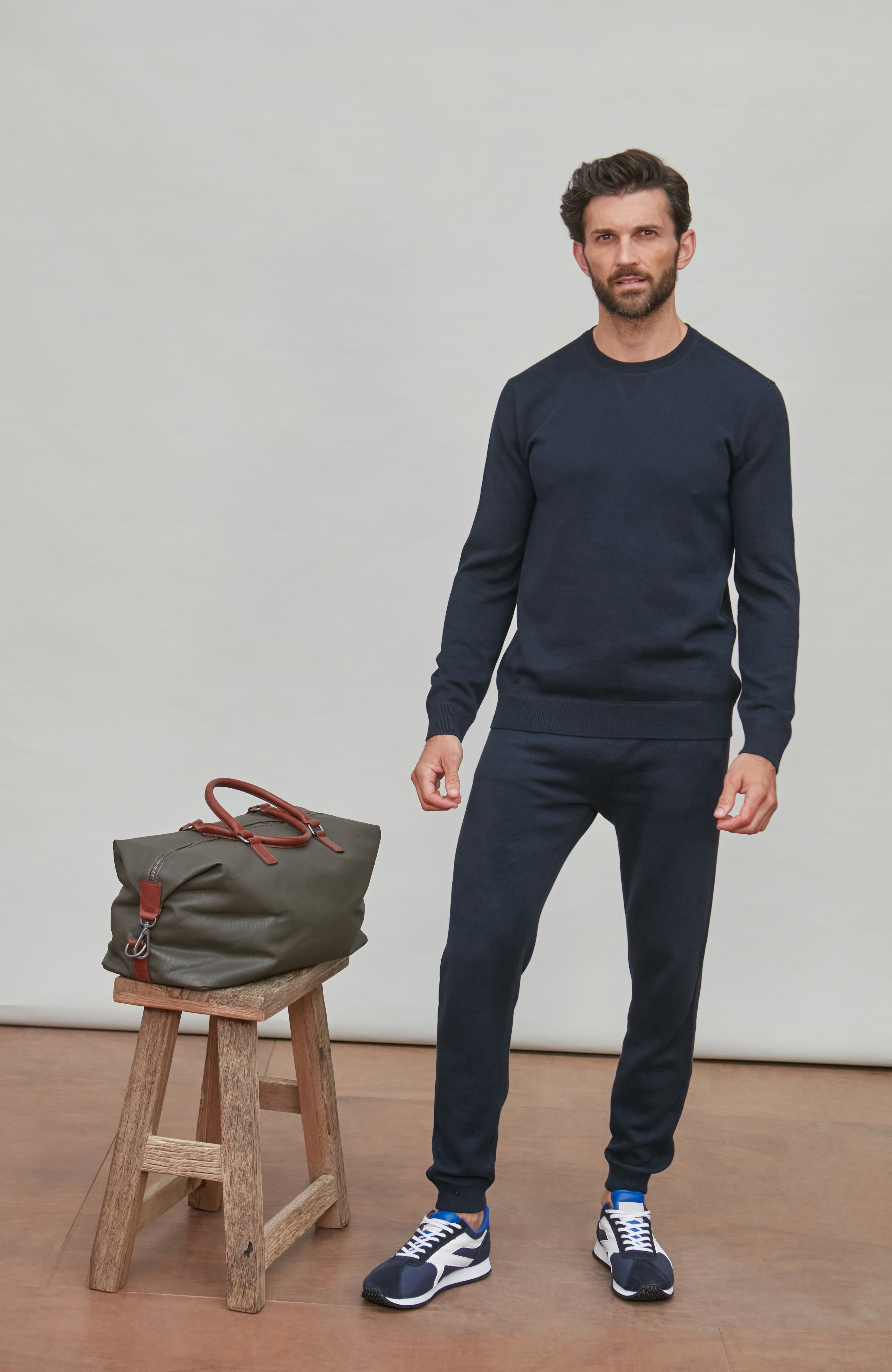 Mens Midweight Cotton Loopback Knitted Sweatshirt