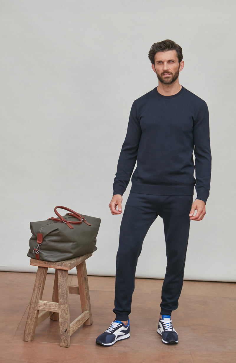 Mens Midweight Cotton Loopback Knitted Sweatshirt
