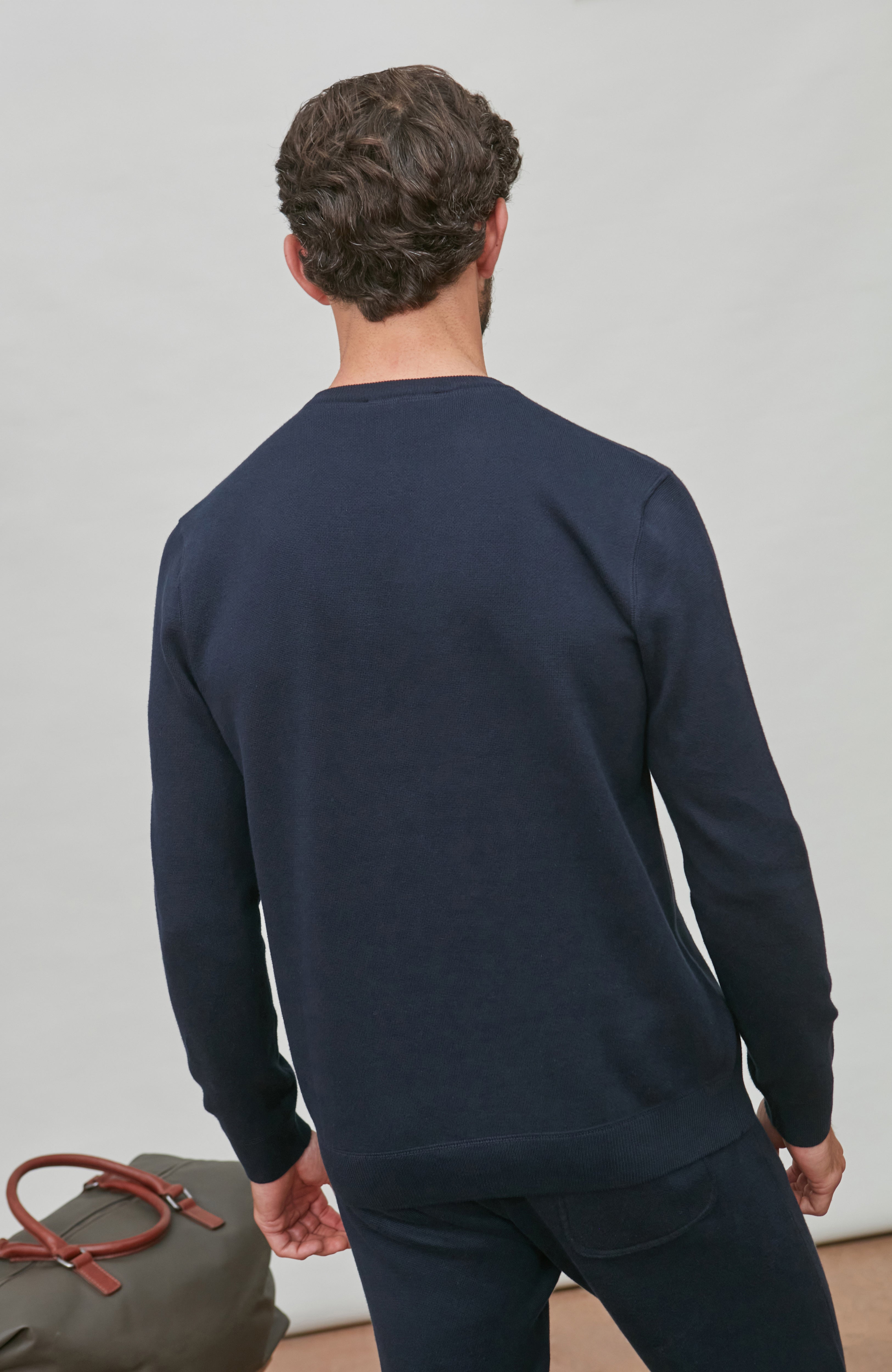 Mens Midweight Cotton Loopback Knitted Sweatshirt