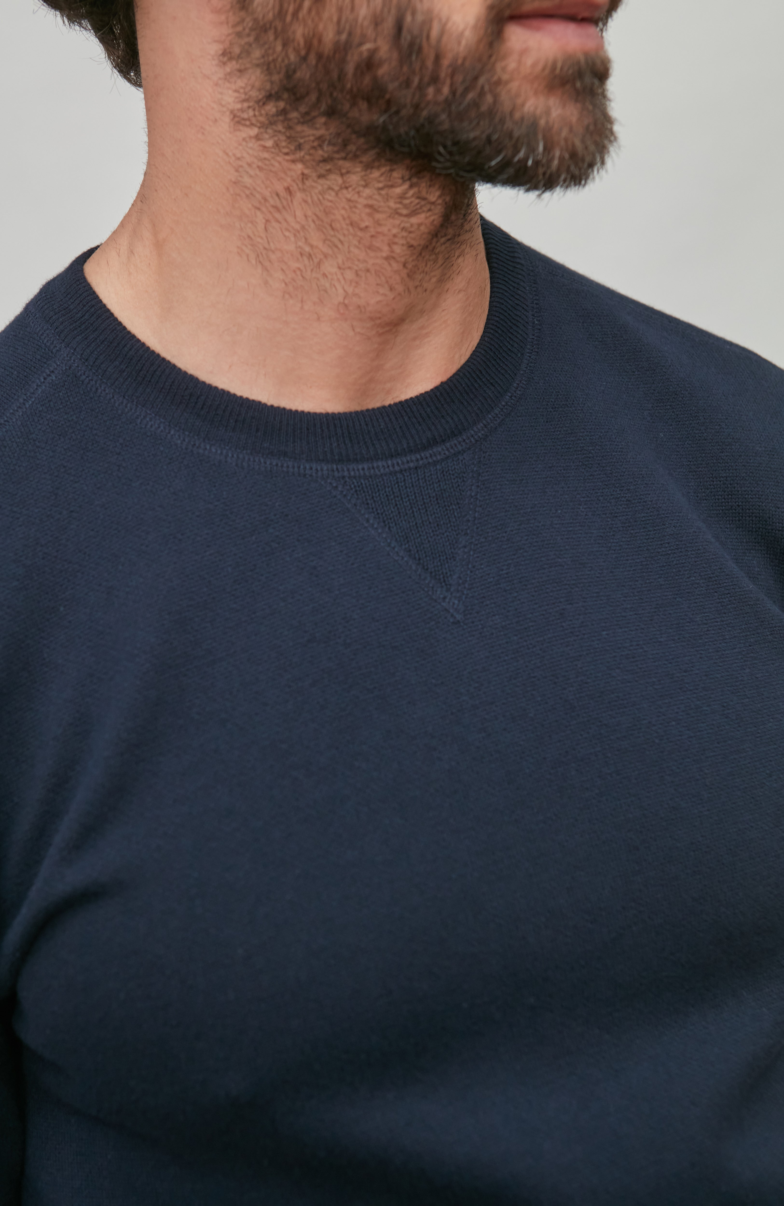 Mens Midweight Cotton Loopback Knitted Sweatshirt
