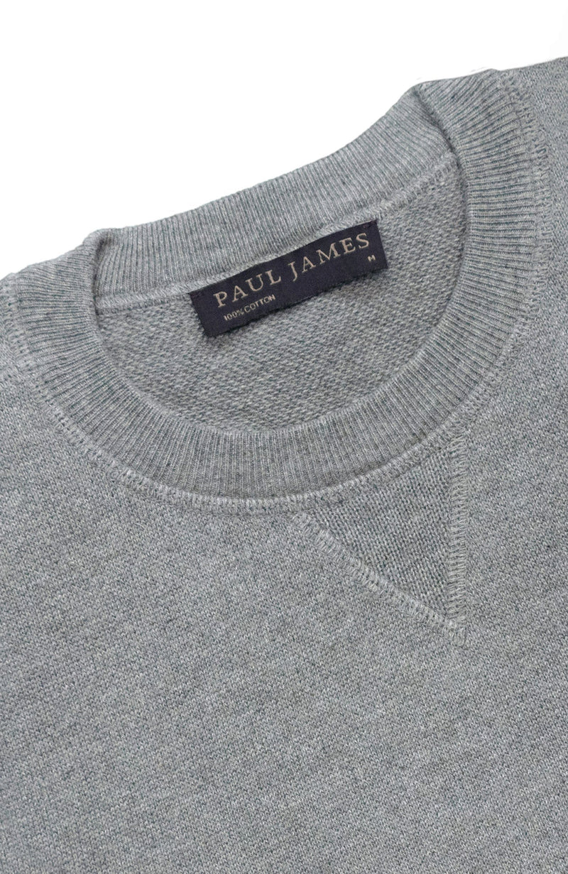 Mens Midweight Cotton Loopback Knitted Sweatshirt