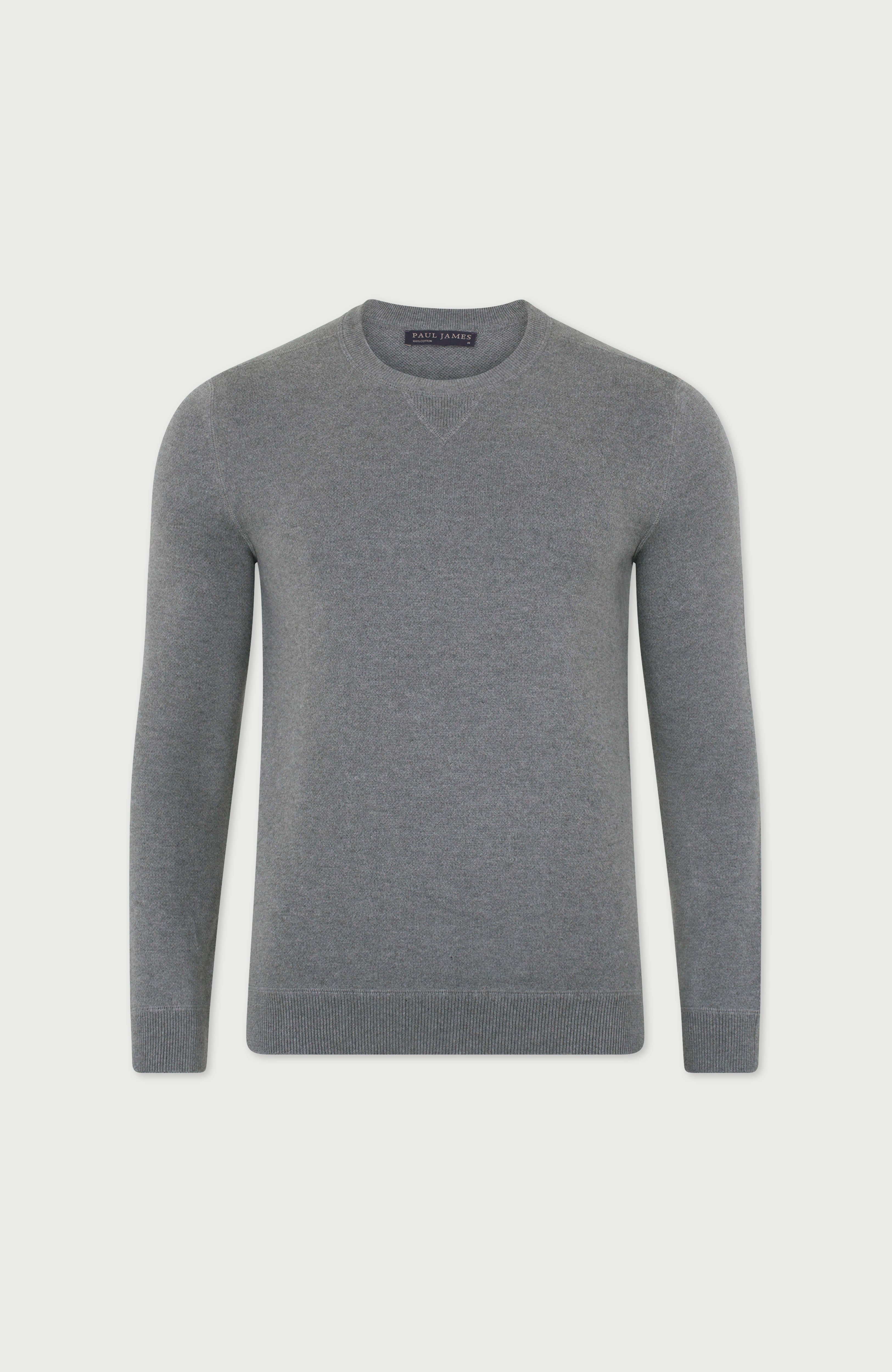 Mens Midweight Cotton Loopback Knitted Sweatshirt
