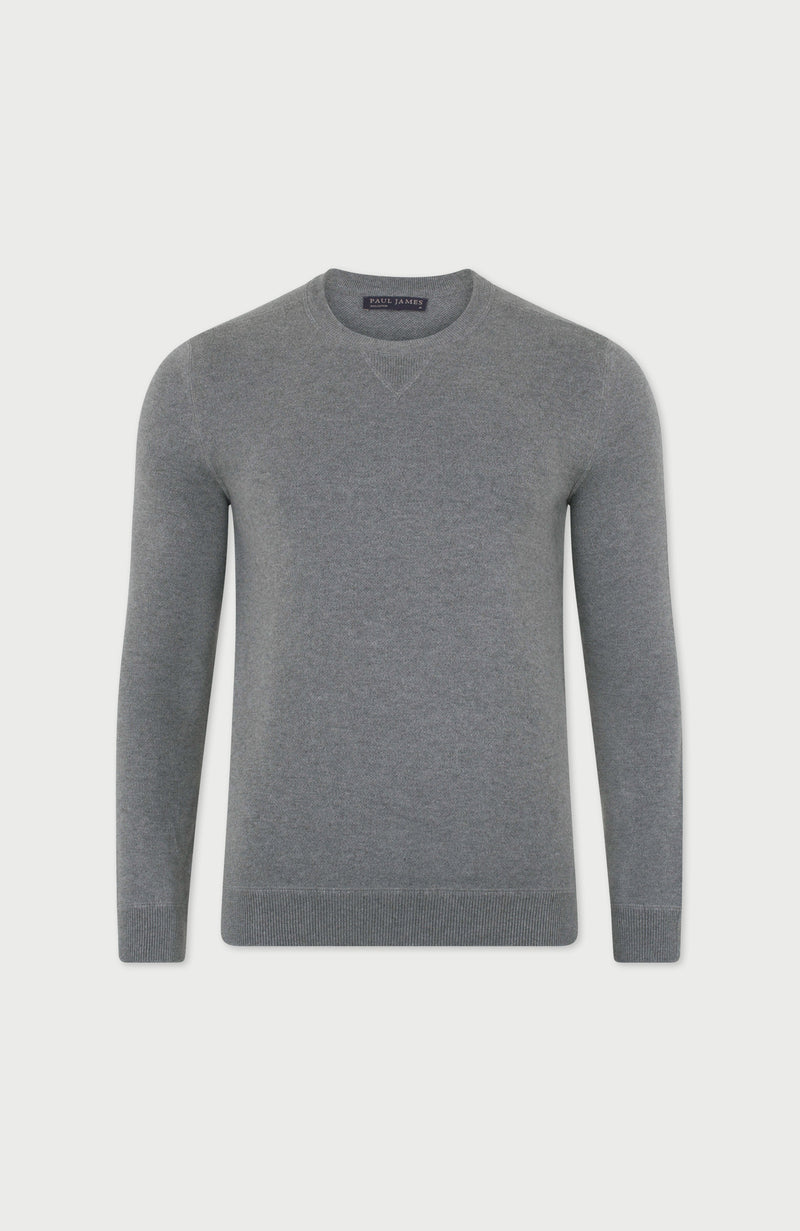 Mens Midweight Cotton Loopback Knitted Sweatshirt