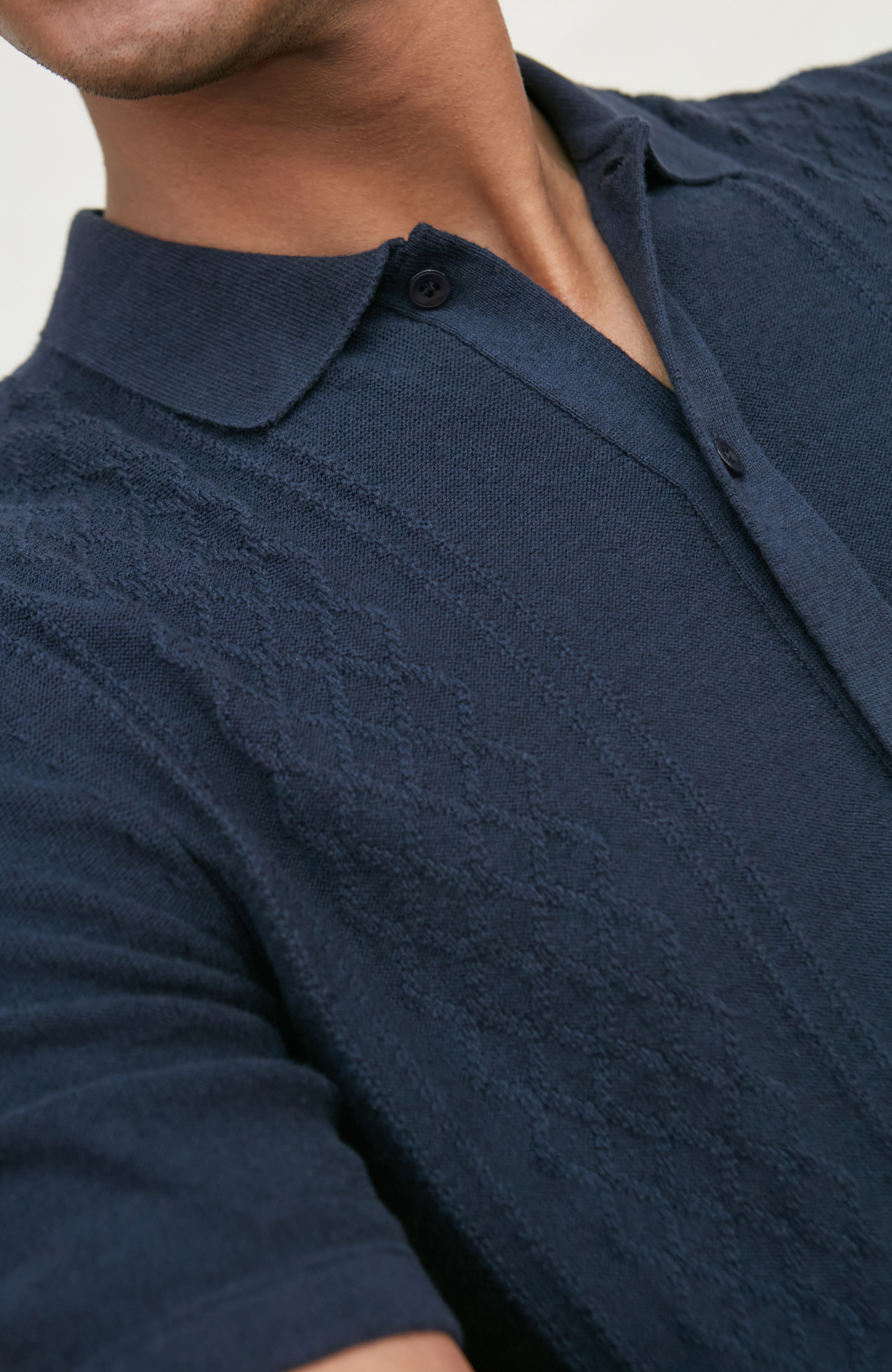 Mens Organic Cotton Linen Patterned Shirt