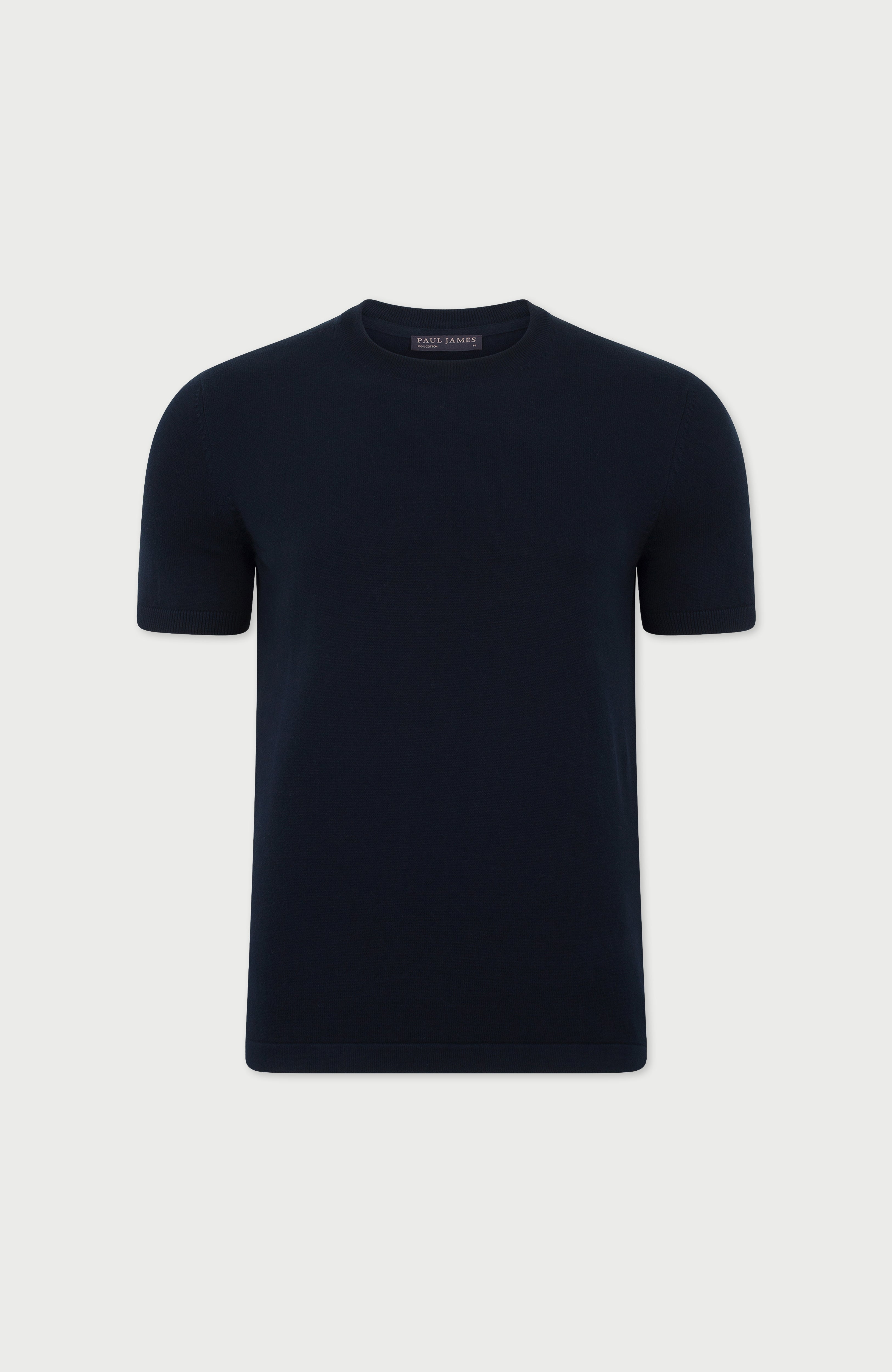 Mens Lightweight Cotton Knitted T-Shirt